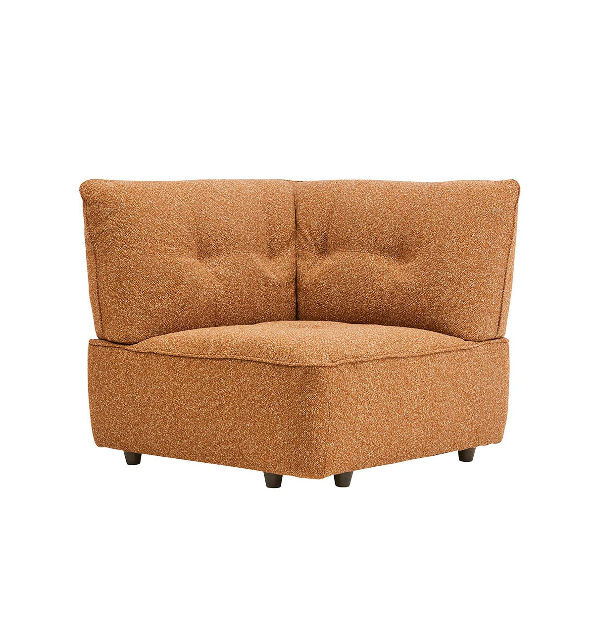 Roommate Sofa - 5 Piece L-Shape + Chaise + Ottoman In Ginger - Image 5