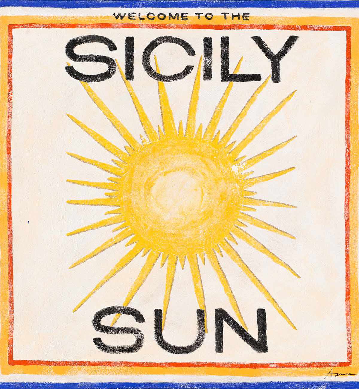 Adrianne Dimitrakakis - Welcome To The Sicily Sun - Limited Edition Print - Image 3