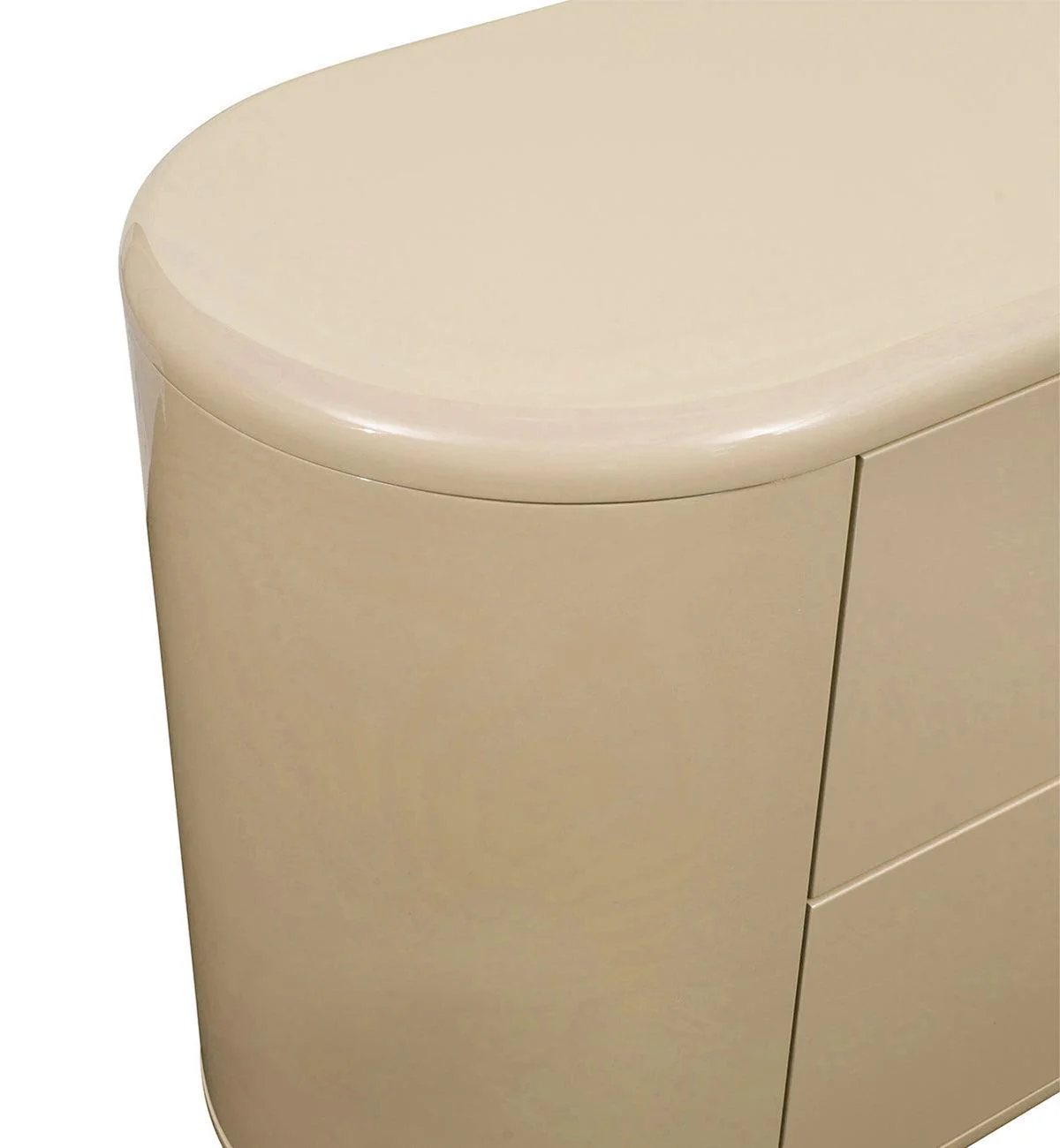Apollo Glossy 4-Drawer Commode in Croissant - Image 6