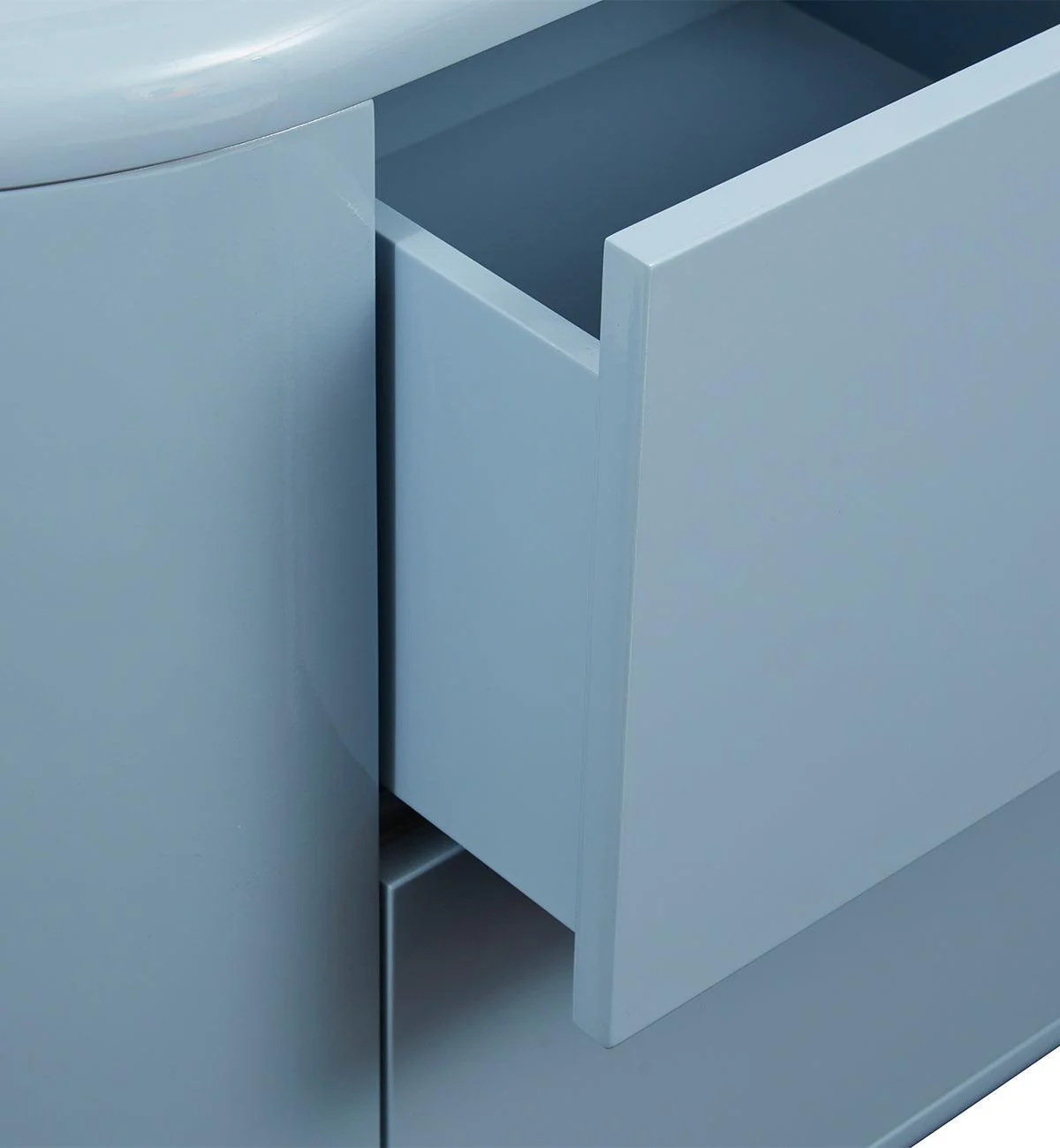 Apollo Glossy 4-Drawer Commode in Powder Blue - Image 5