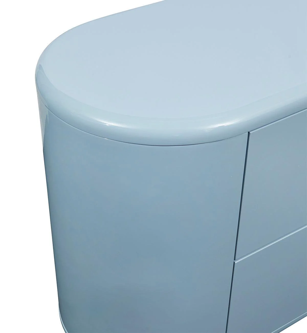 Apollo Glossy 4-Drawer Commode in Powder Blue - Image 6