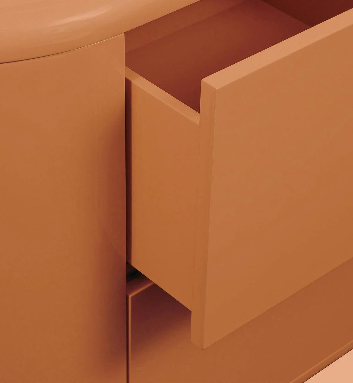 Apollo Glossy 4-Drawer Commode in Sienna - Image 4