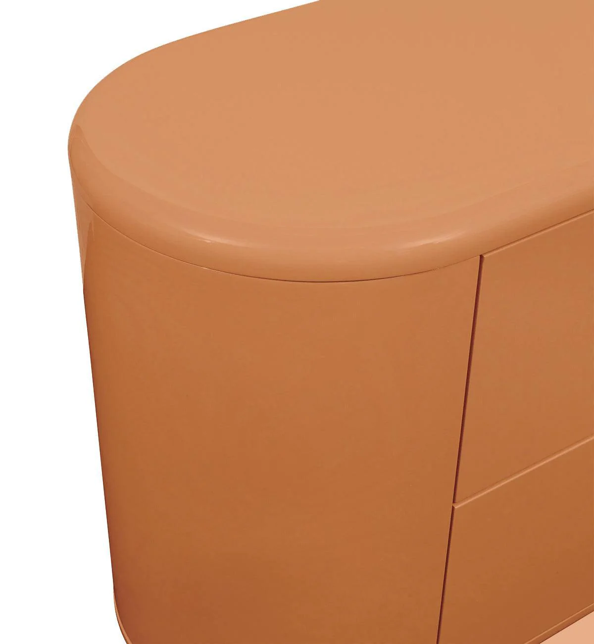 Apollo Glossy 4-Drawer Commode in Sienna - Image 5