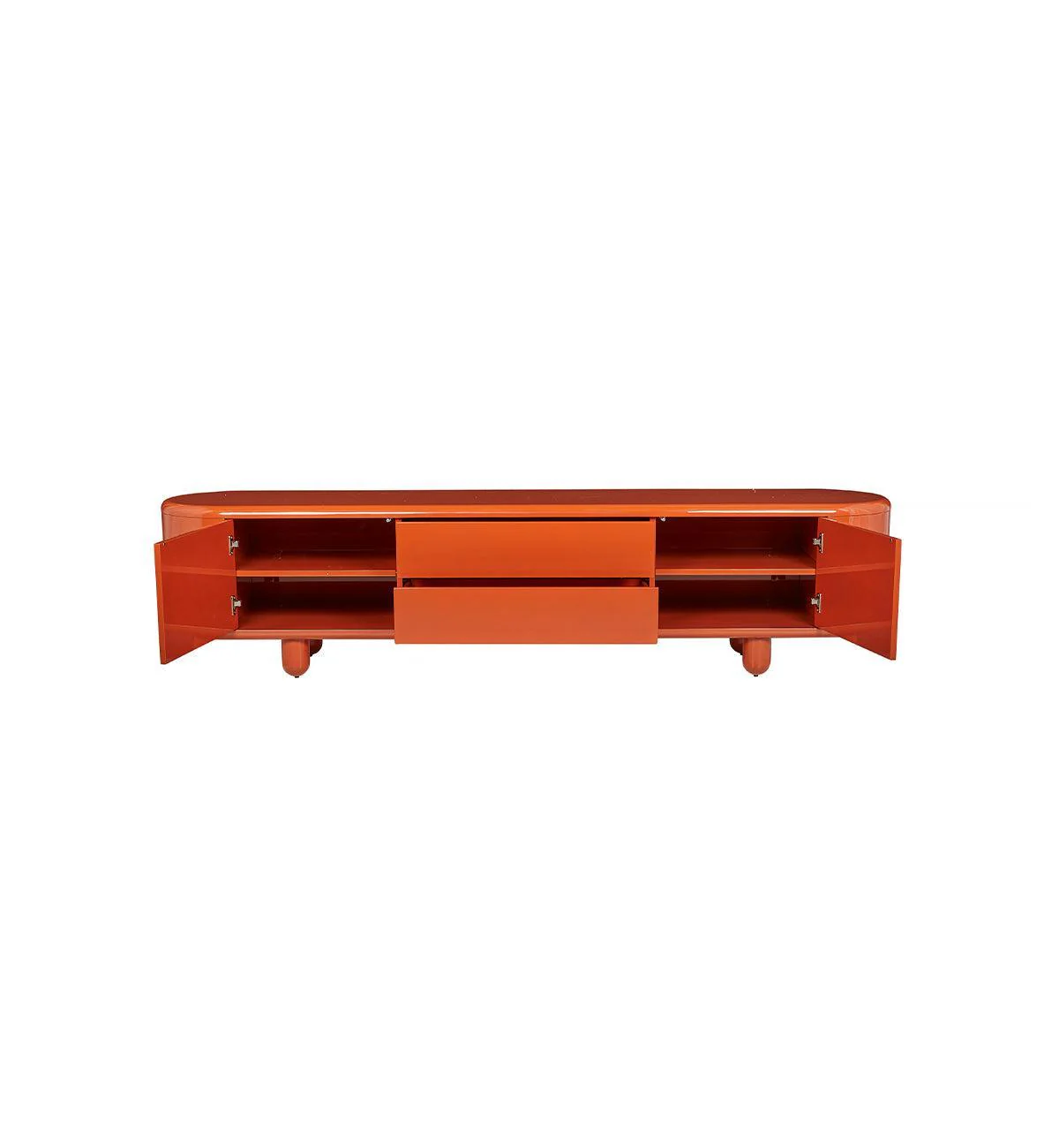 Apollo Glossy Entertainment Unit in Squash - Image 6