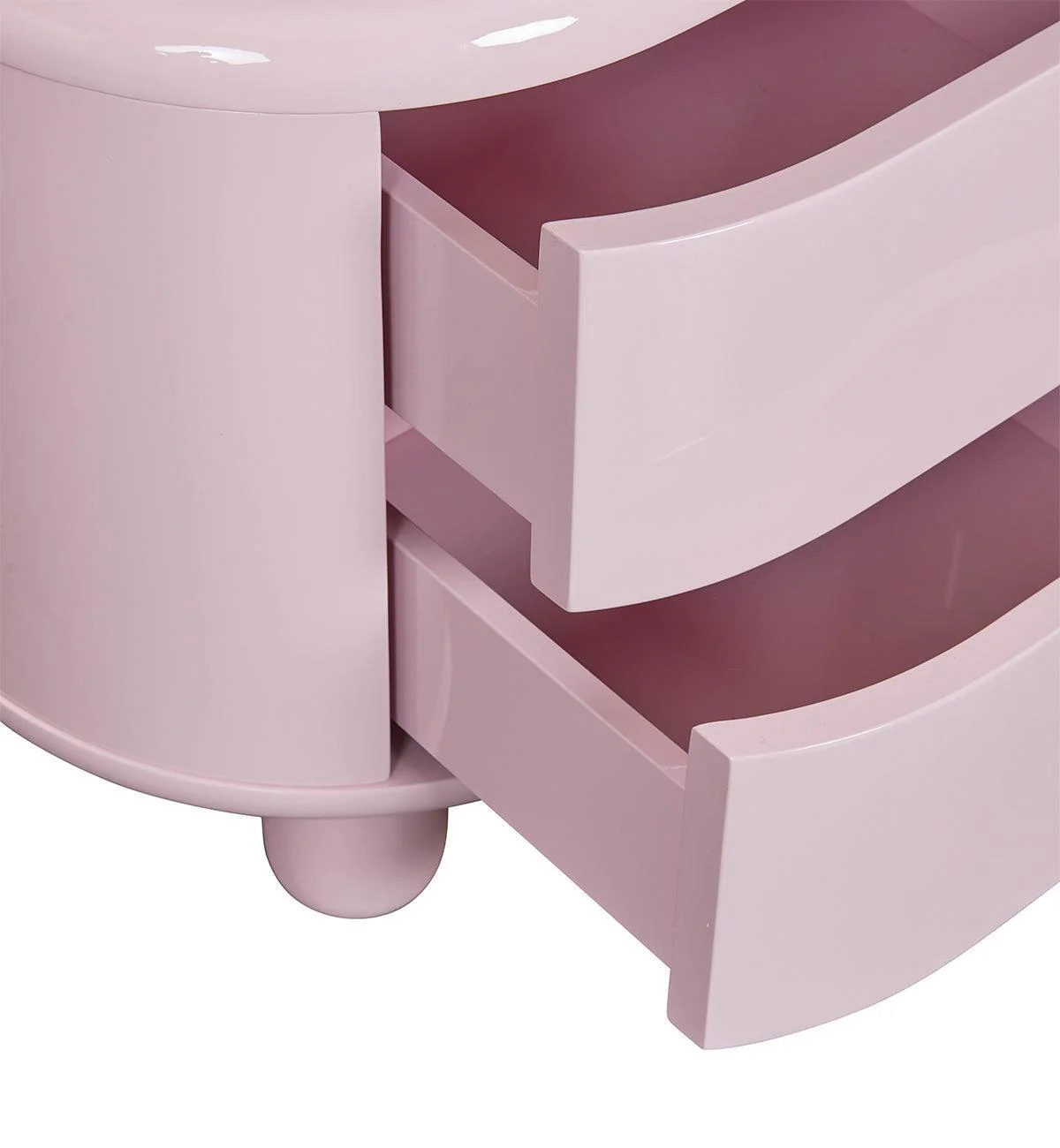 Apollo Glossy Bedside Table in Sweetpea - Image 5