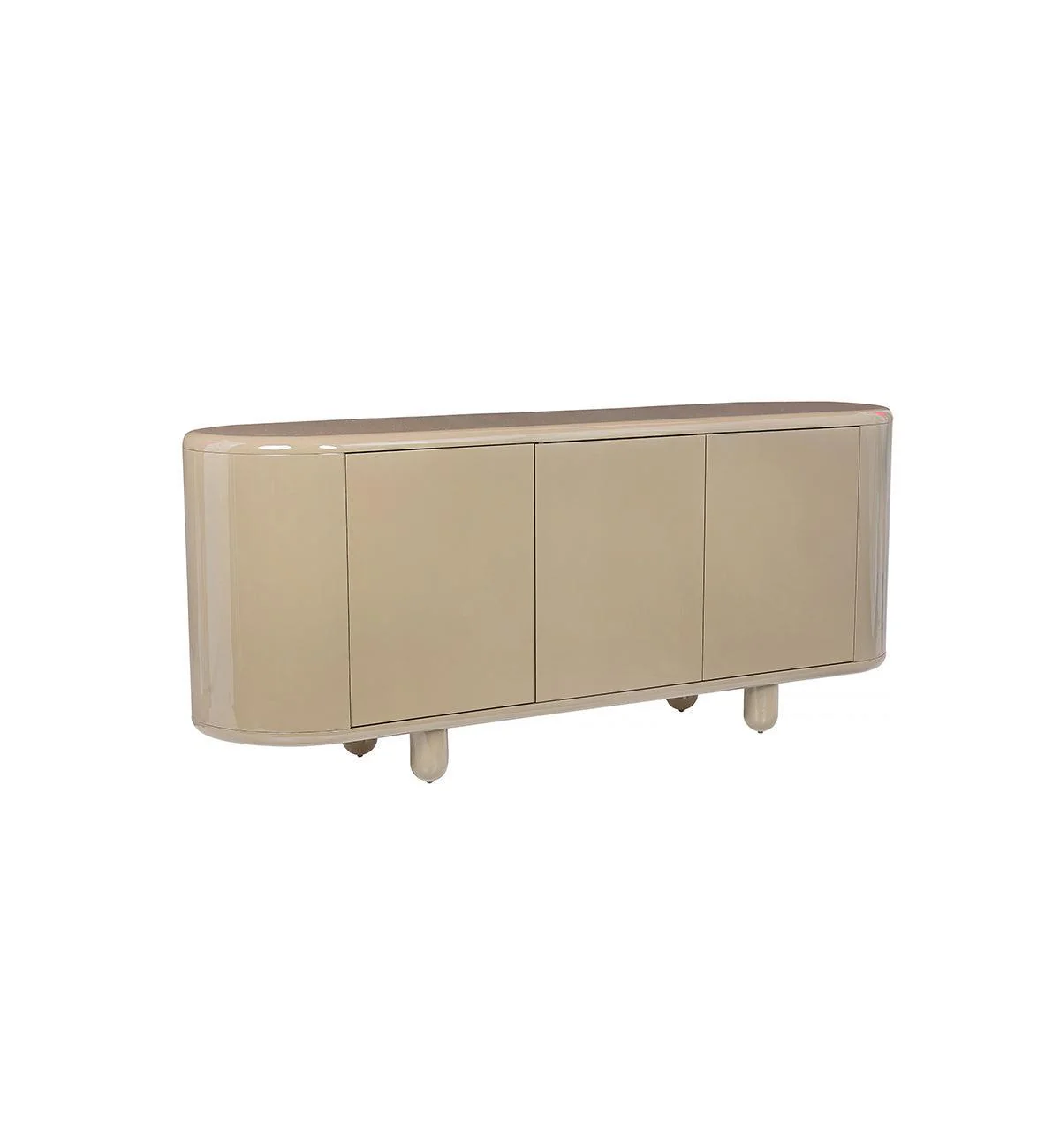 Apollo Glossy Sideboard in Croissant - Image 2