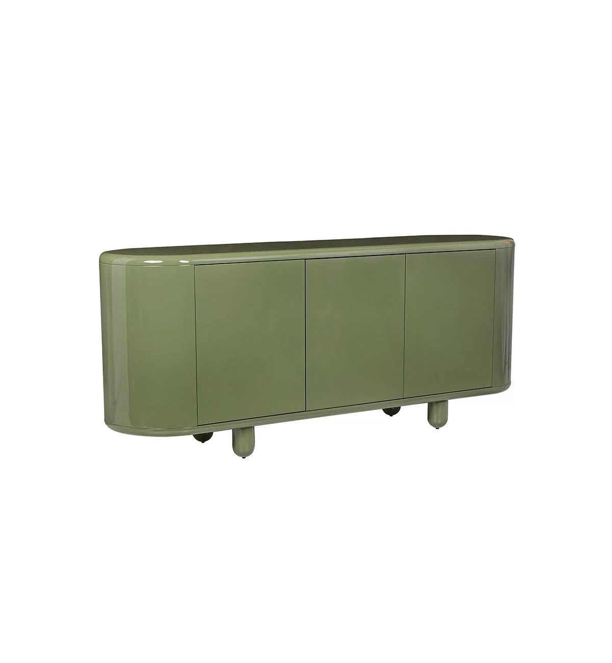Apollo Glossy Sideboard In Olive - Image 3
