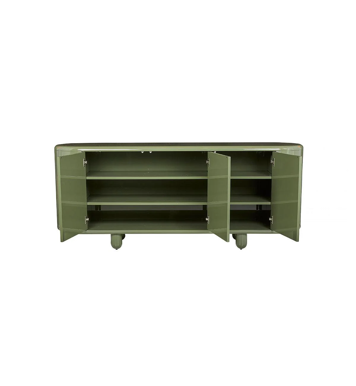 Apollo Glossy Sideboard In Olive - Image 4
