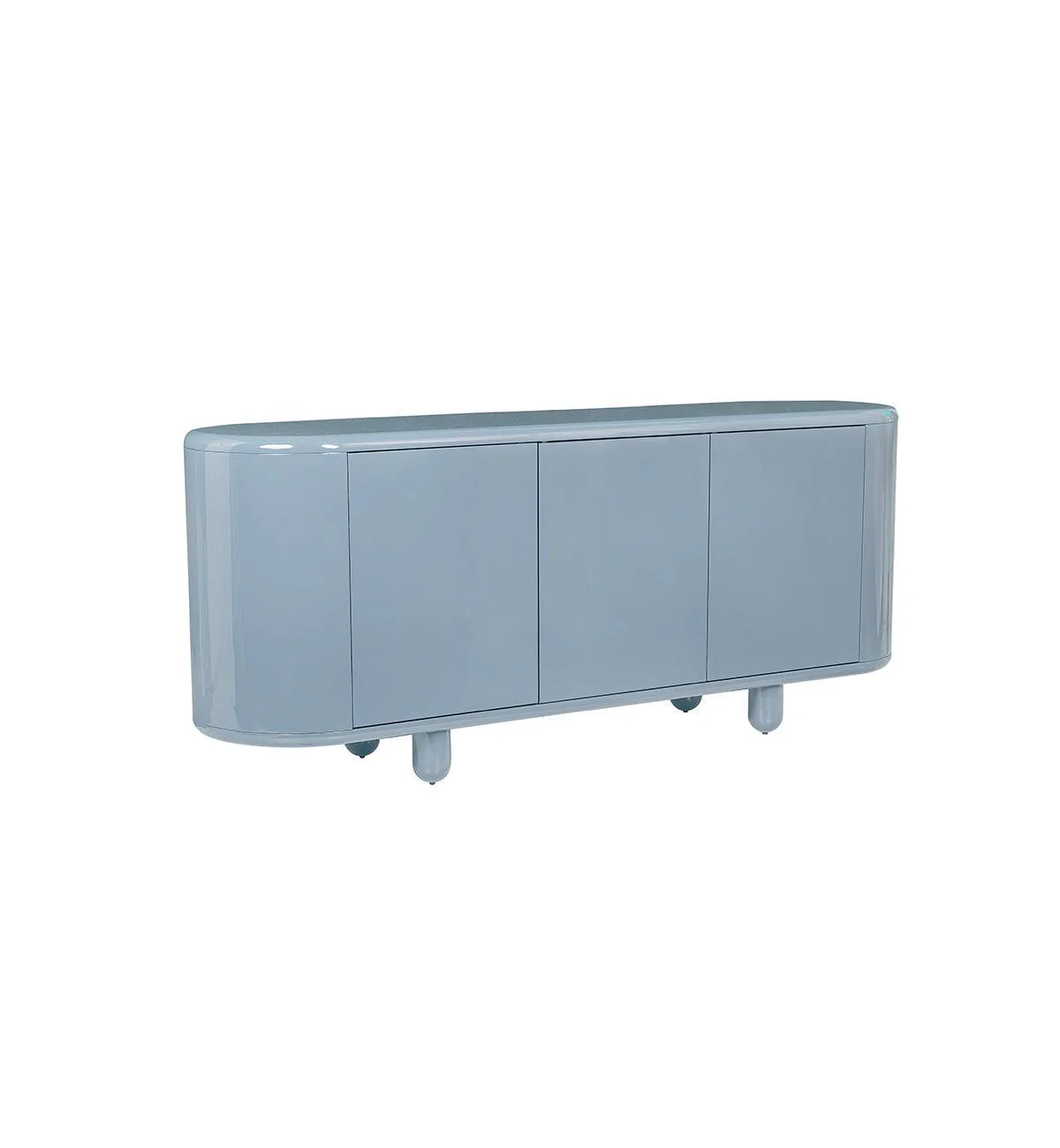 Apollo Glossy Sideboard in Powder Blue - Image 3
