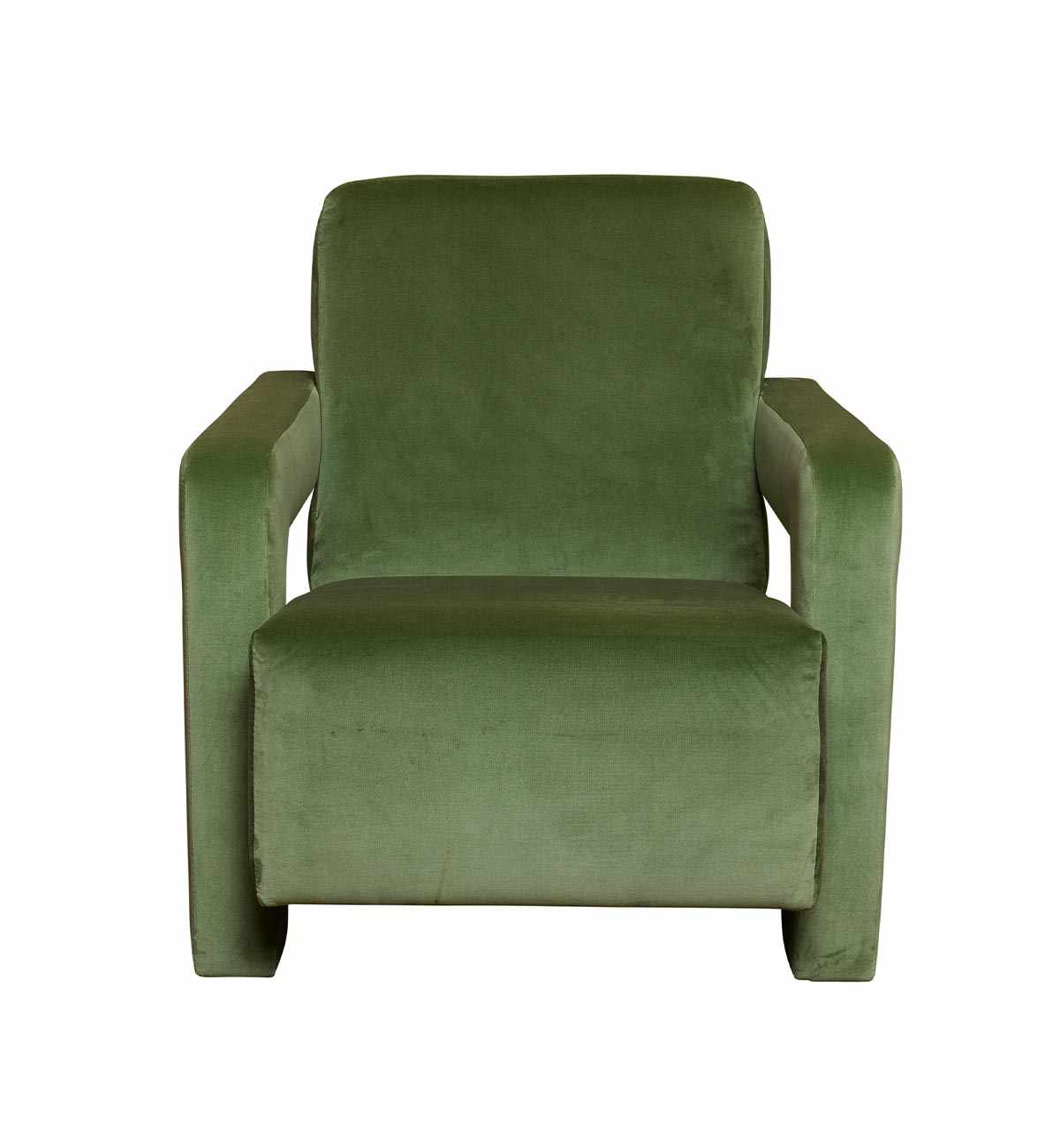 Betsy Armchair In Palm Green Velvet - Image 3