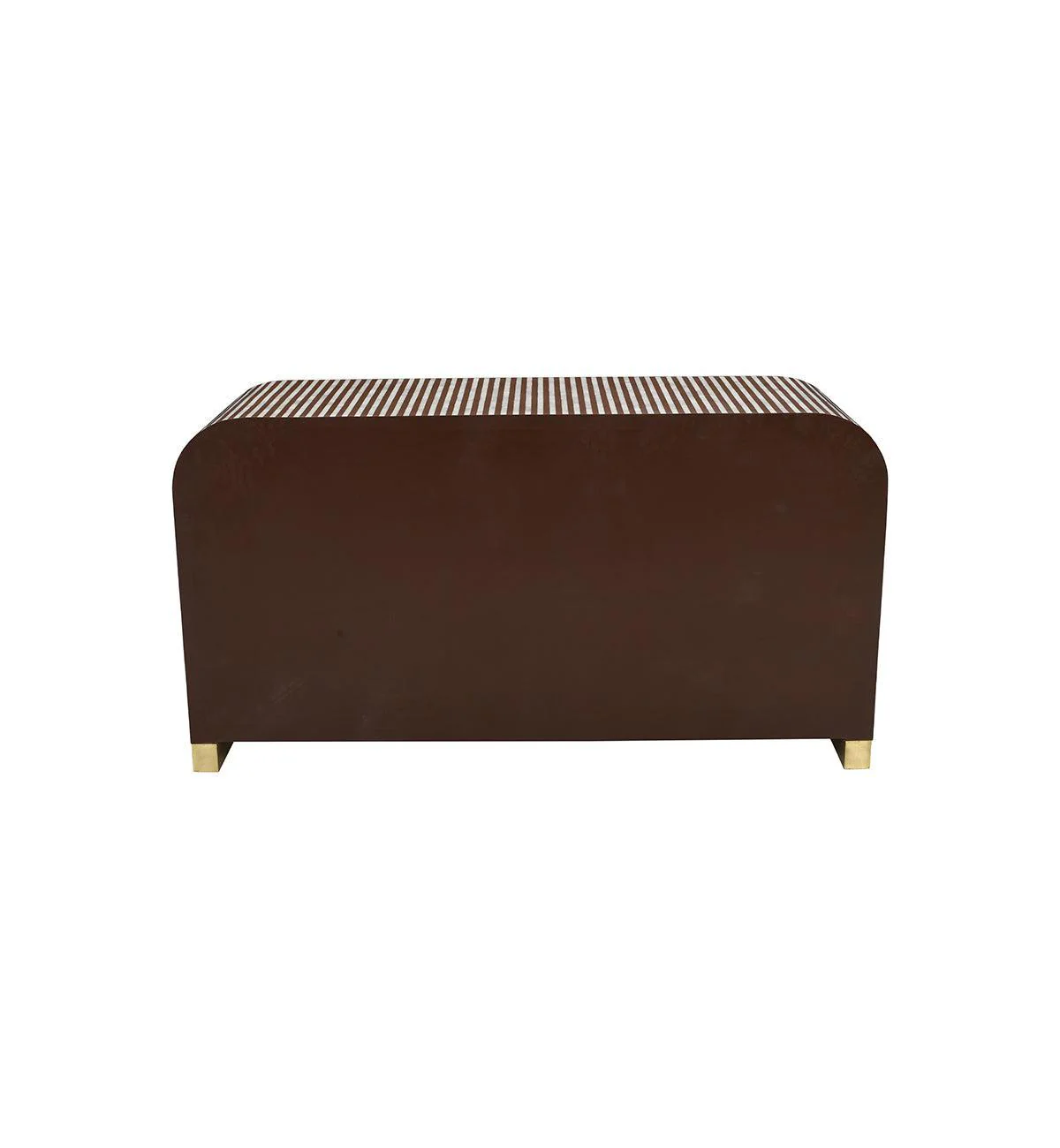 Bone Inlay Curved 7-drawer Commode In Chocolate - Image 7