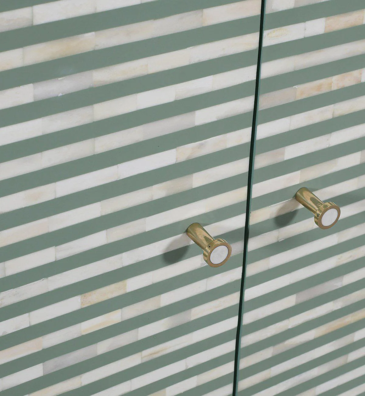Bone Inlay Curved Sideboard In Pistachio - Image 3