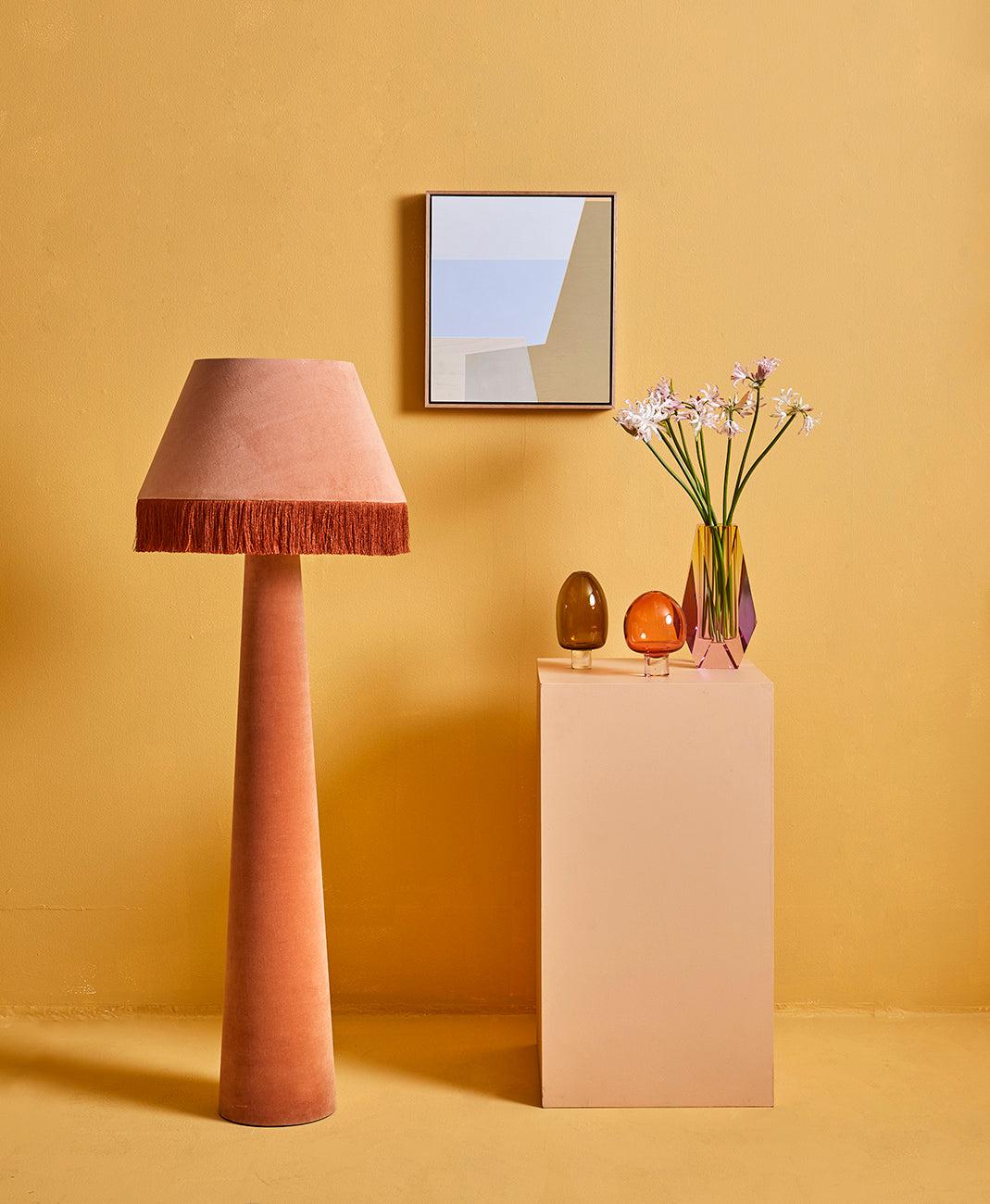 Brady Floor Lamp In Apricot - Image 8