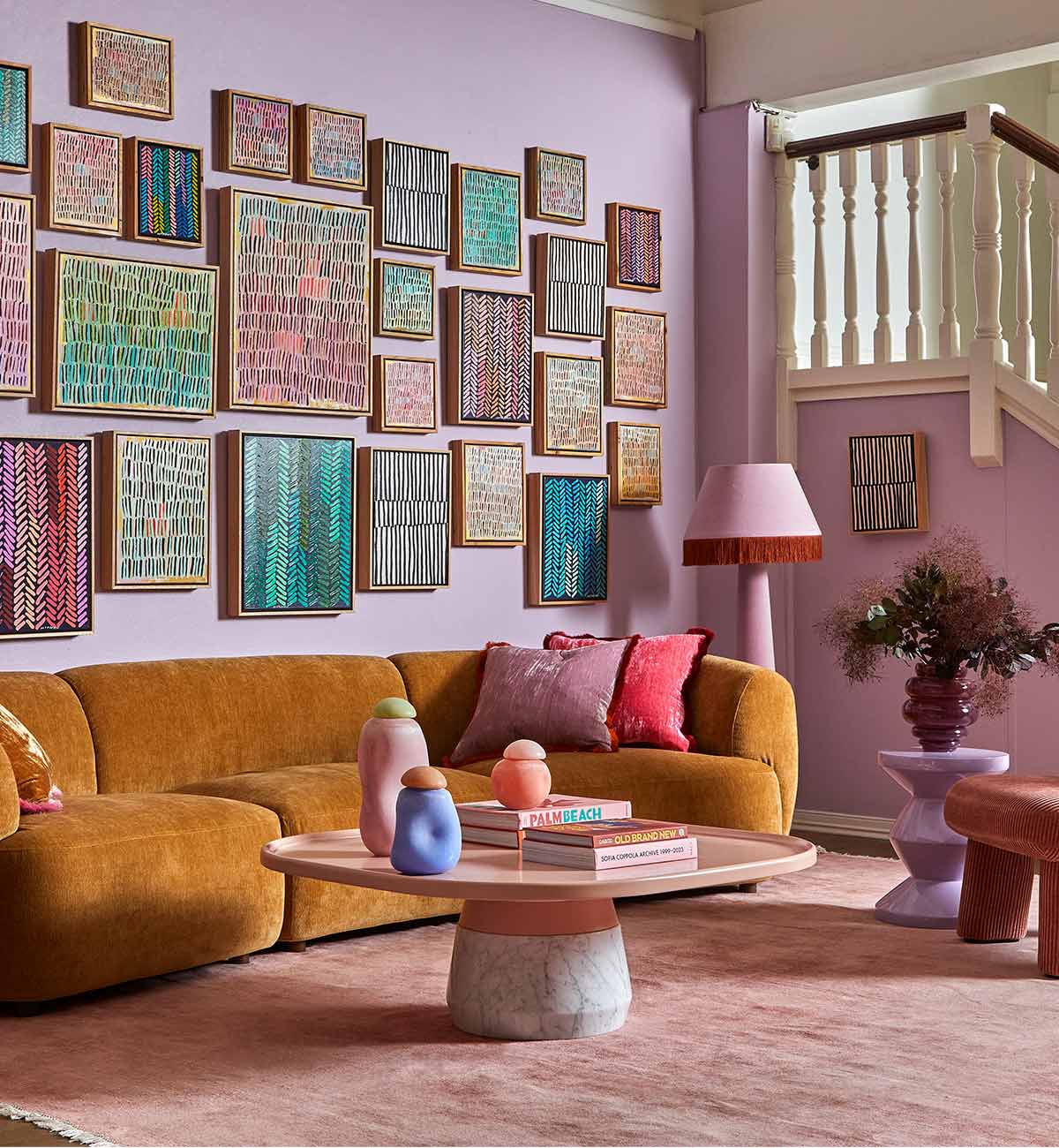 Brady Floor Lamp In Lilac - Image 6