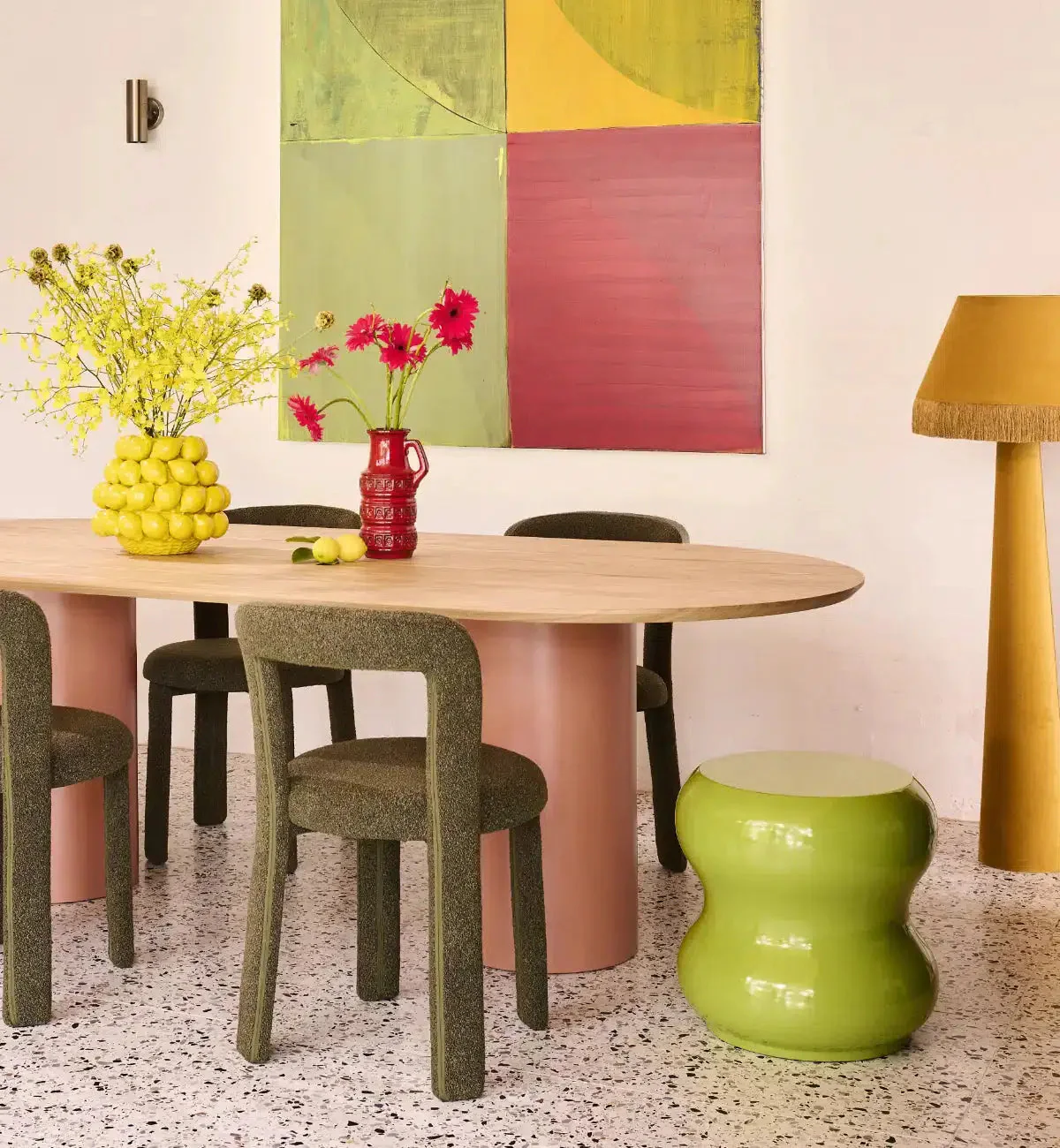 Brady Floor Lamp In Mustard - Image 4