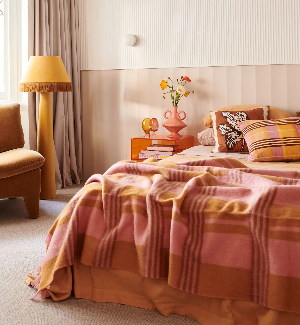 Brady Floor Lamp In Mustard - Image 7