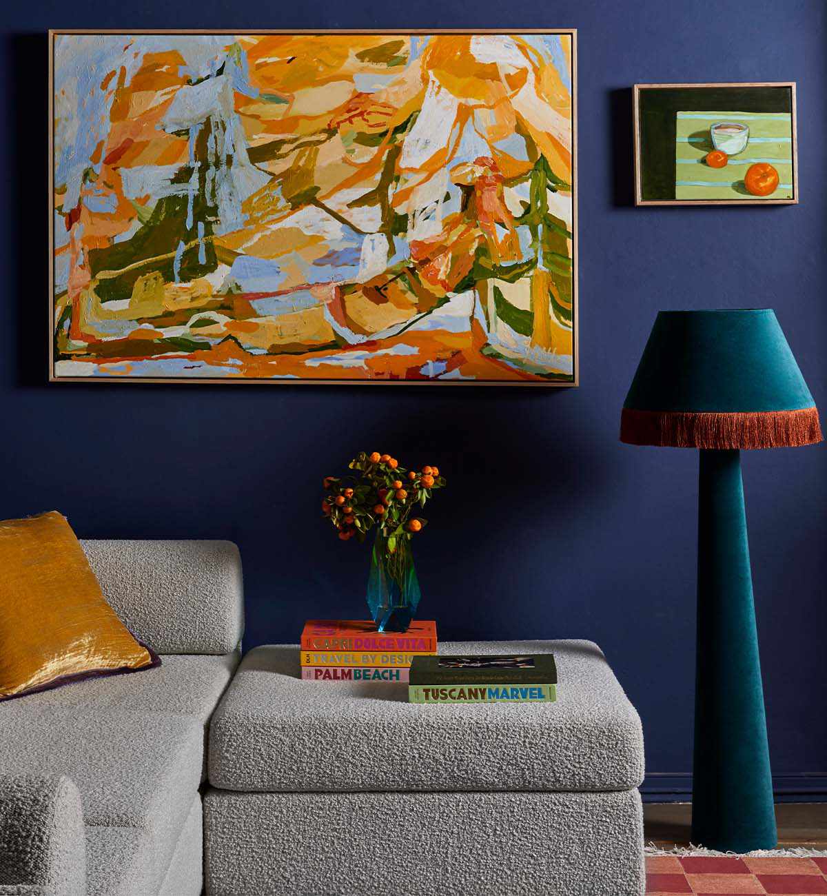 Brady Floor Lamp In Azure - Image 4