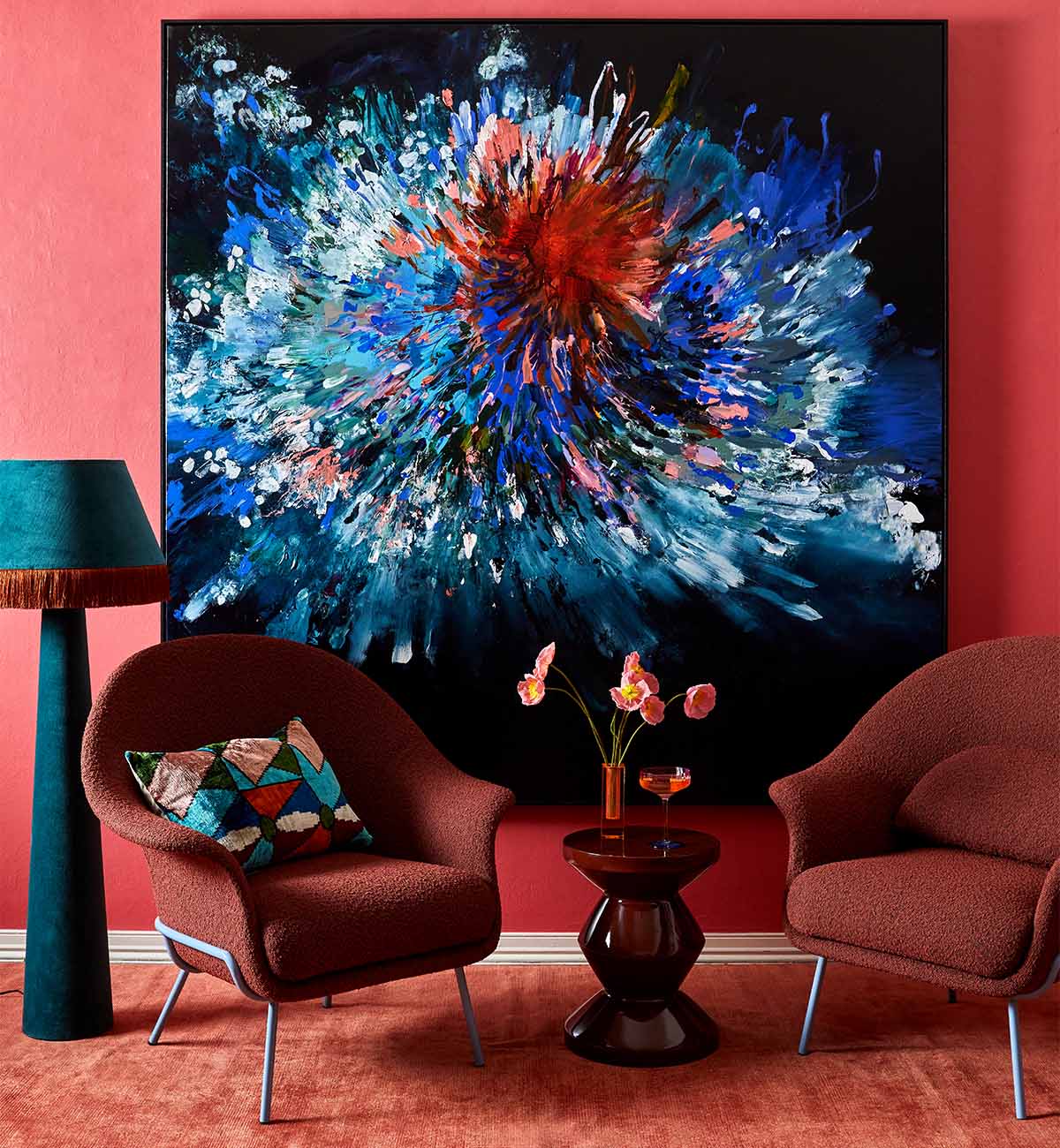 Brady Floor Lamp In Azure - Image 6