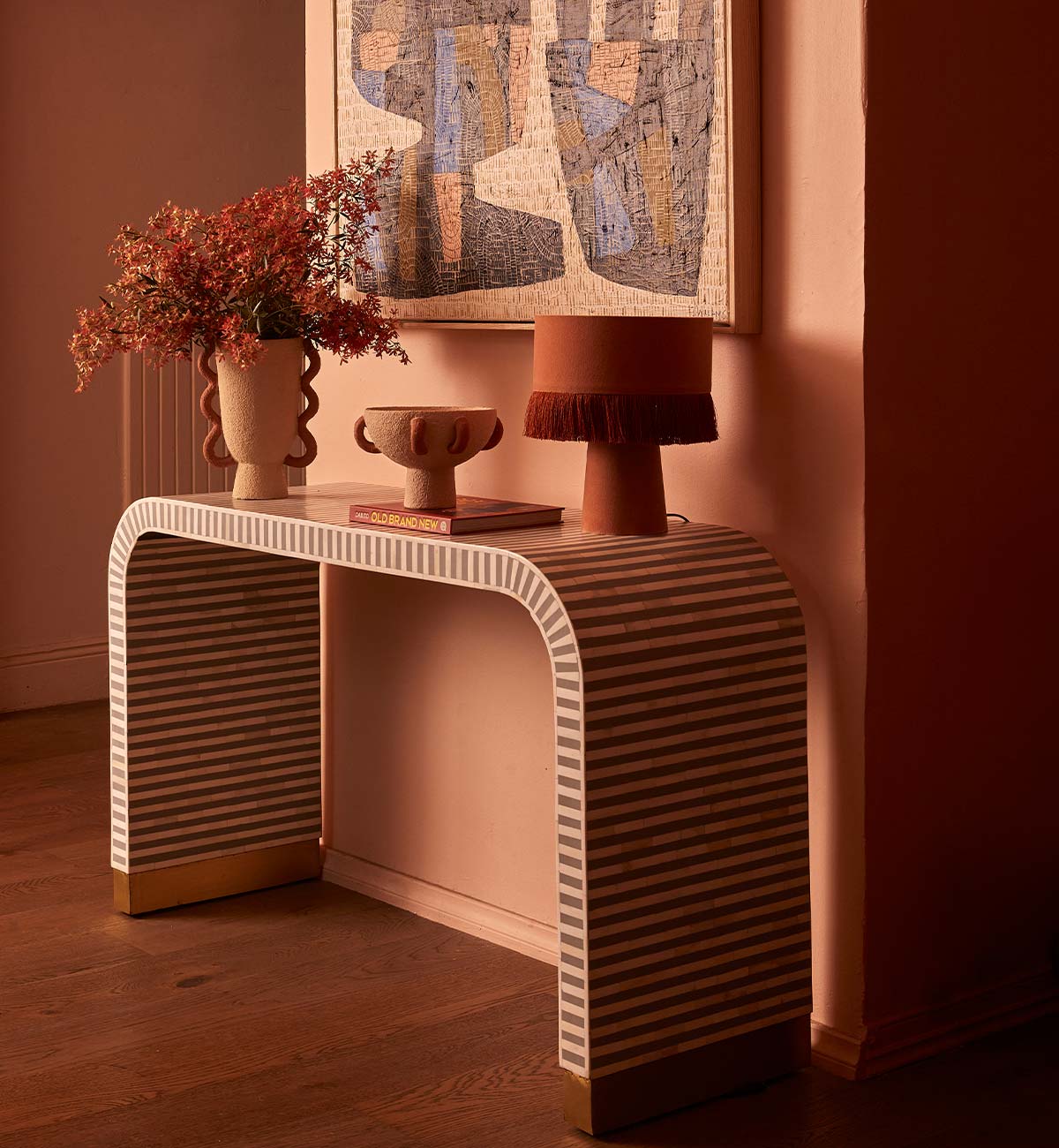 Brady Table Lamp In Apricot - Image 5