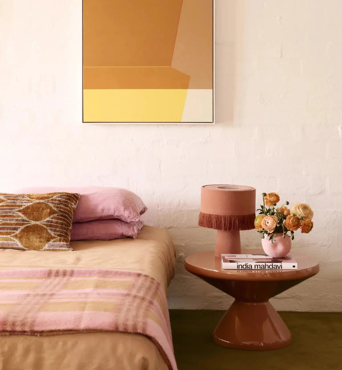 Brady Table Lamp In Apricot - Image 6