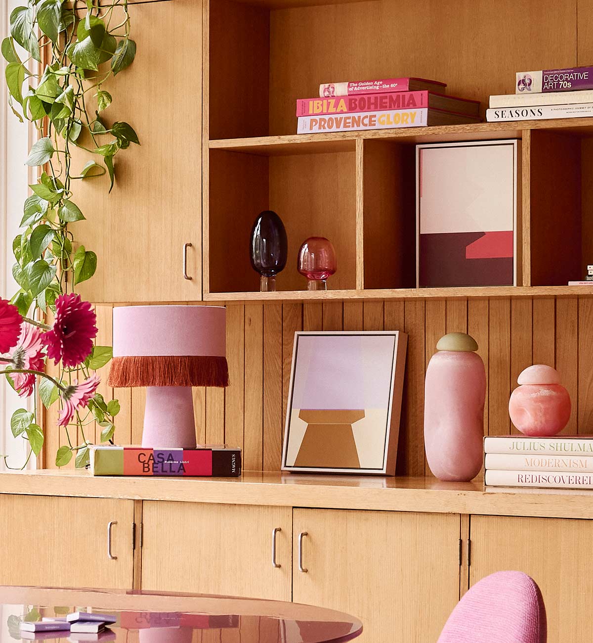 Brady Table Lamp In Lilac - Image 3