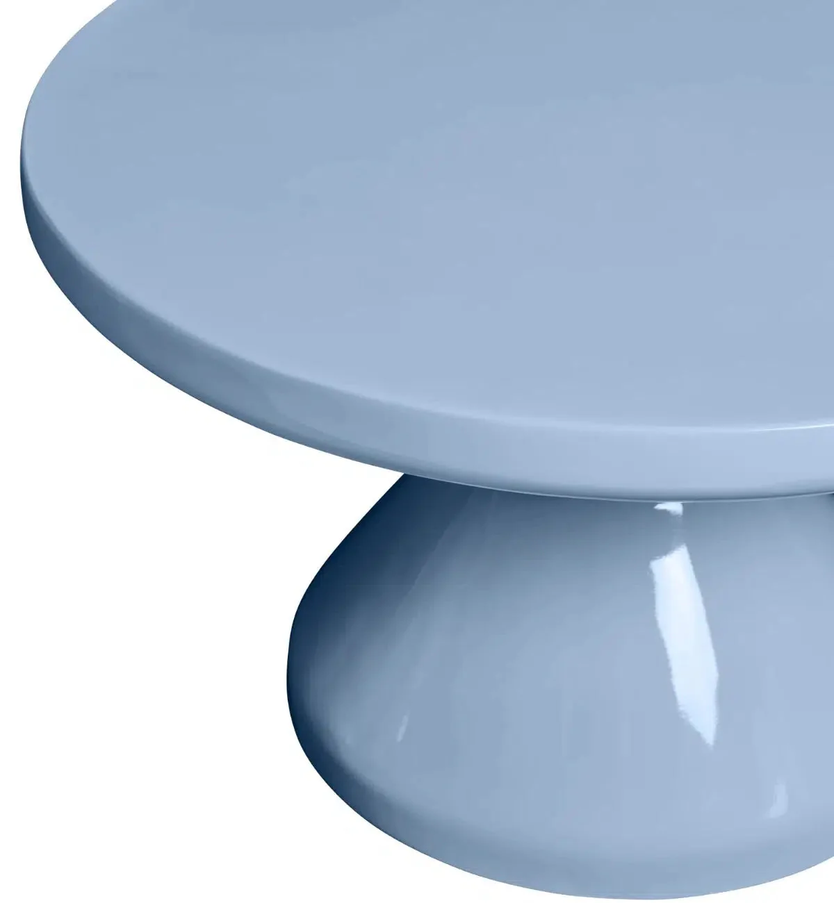 Button Coffee Table In French Blue - Image 6