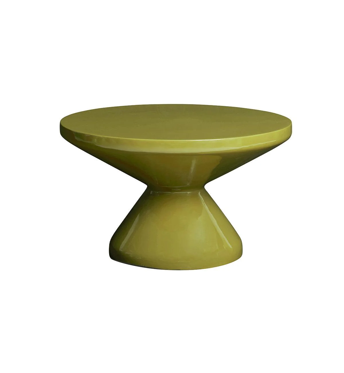 Button Coffee Table In Golden Olive