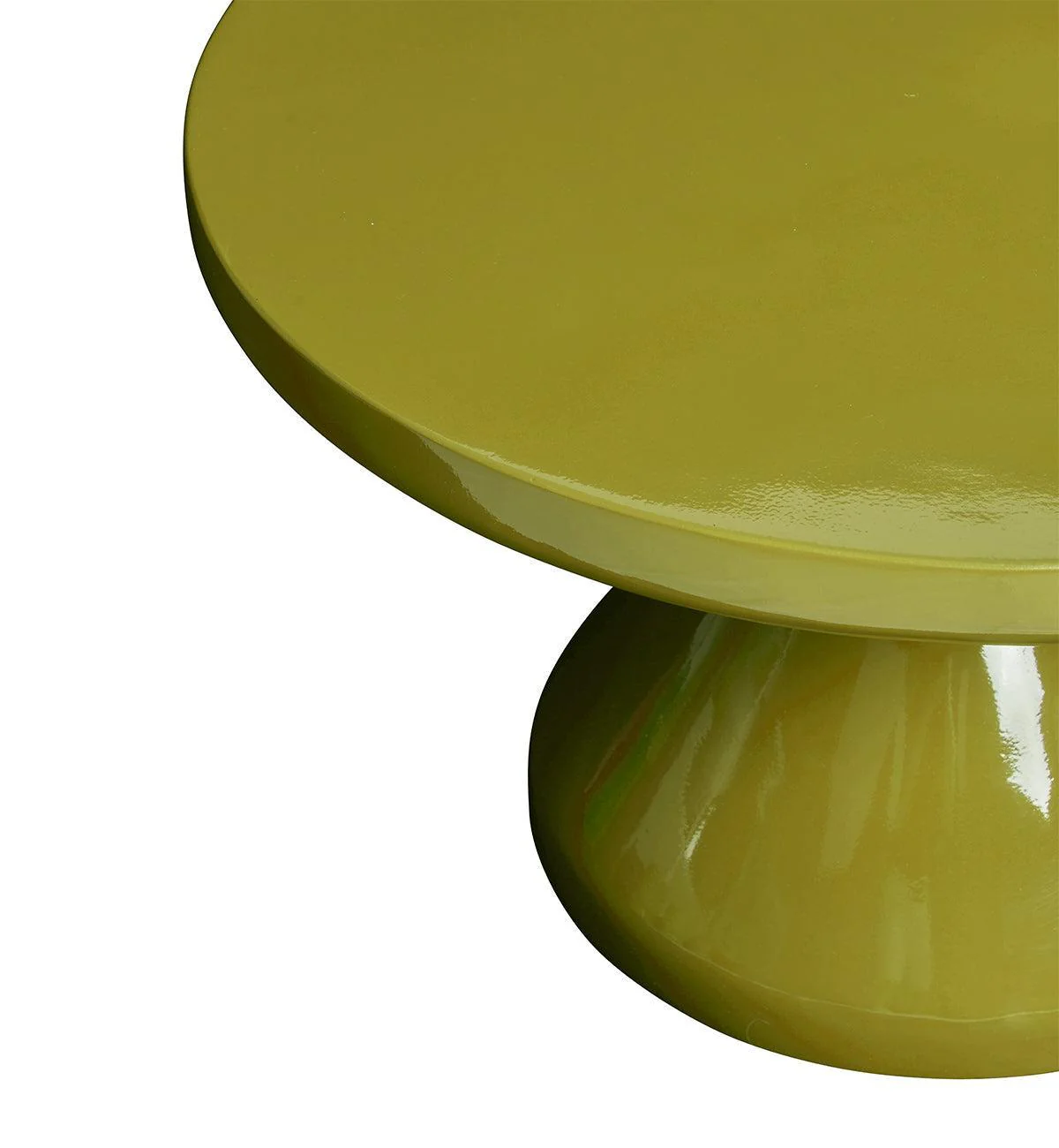 Button Coffee Table In Golden Olive - Image 6