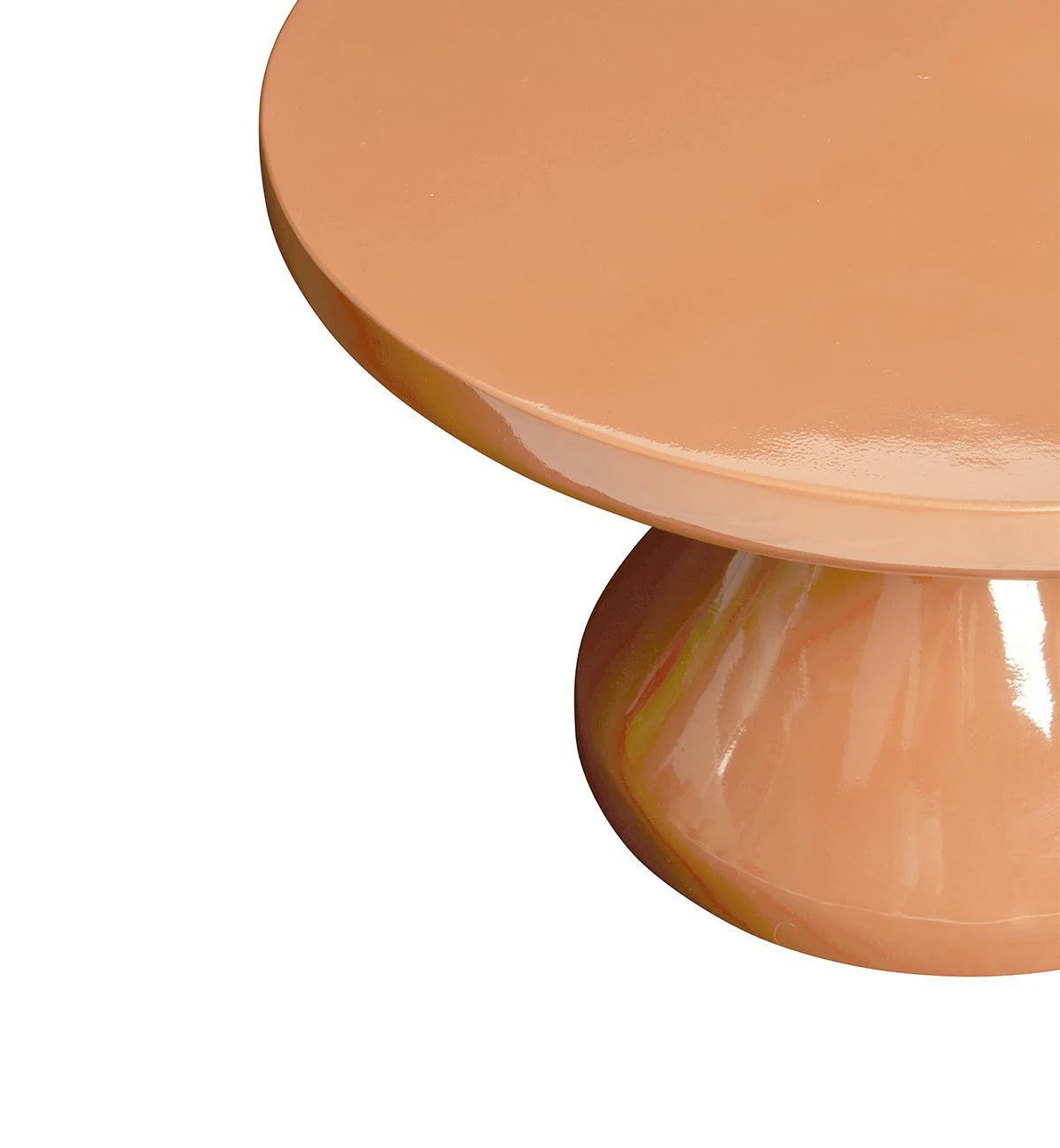 Button Coffee Table In Terracotta - Image 3