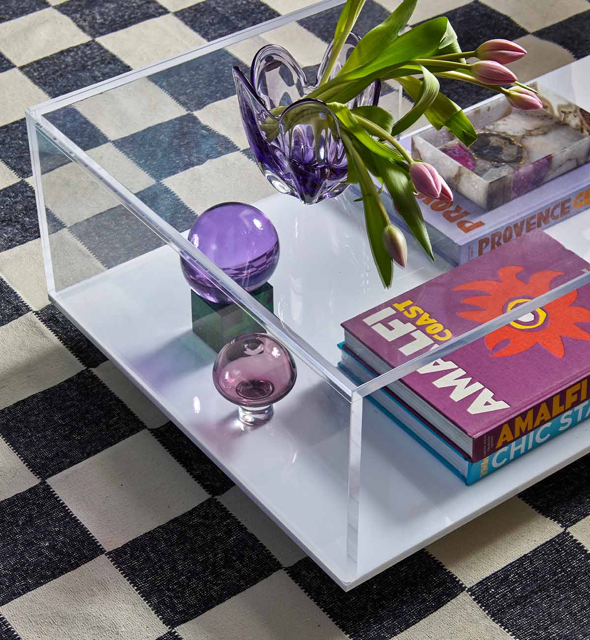 Checkerboard Dhurrie In Pepper - Image 6
