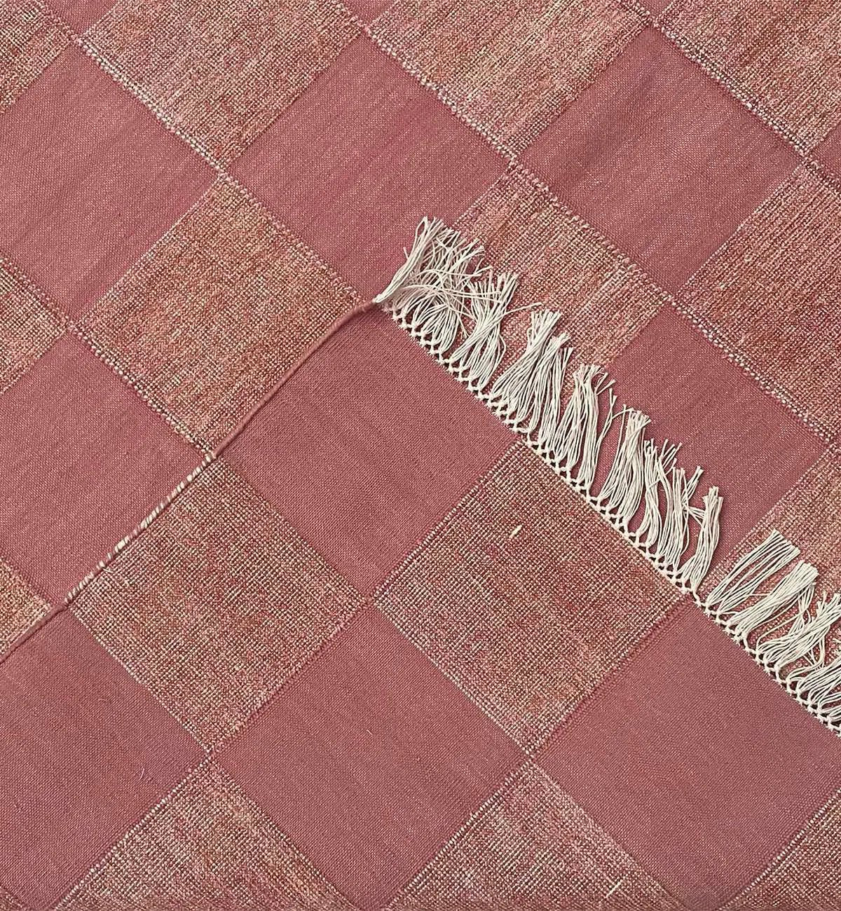 Checkerboard Dhurrie In Rose - Image 4