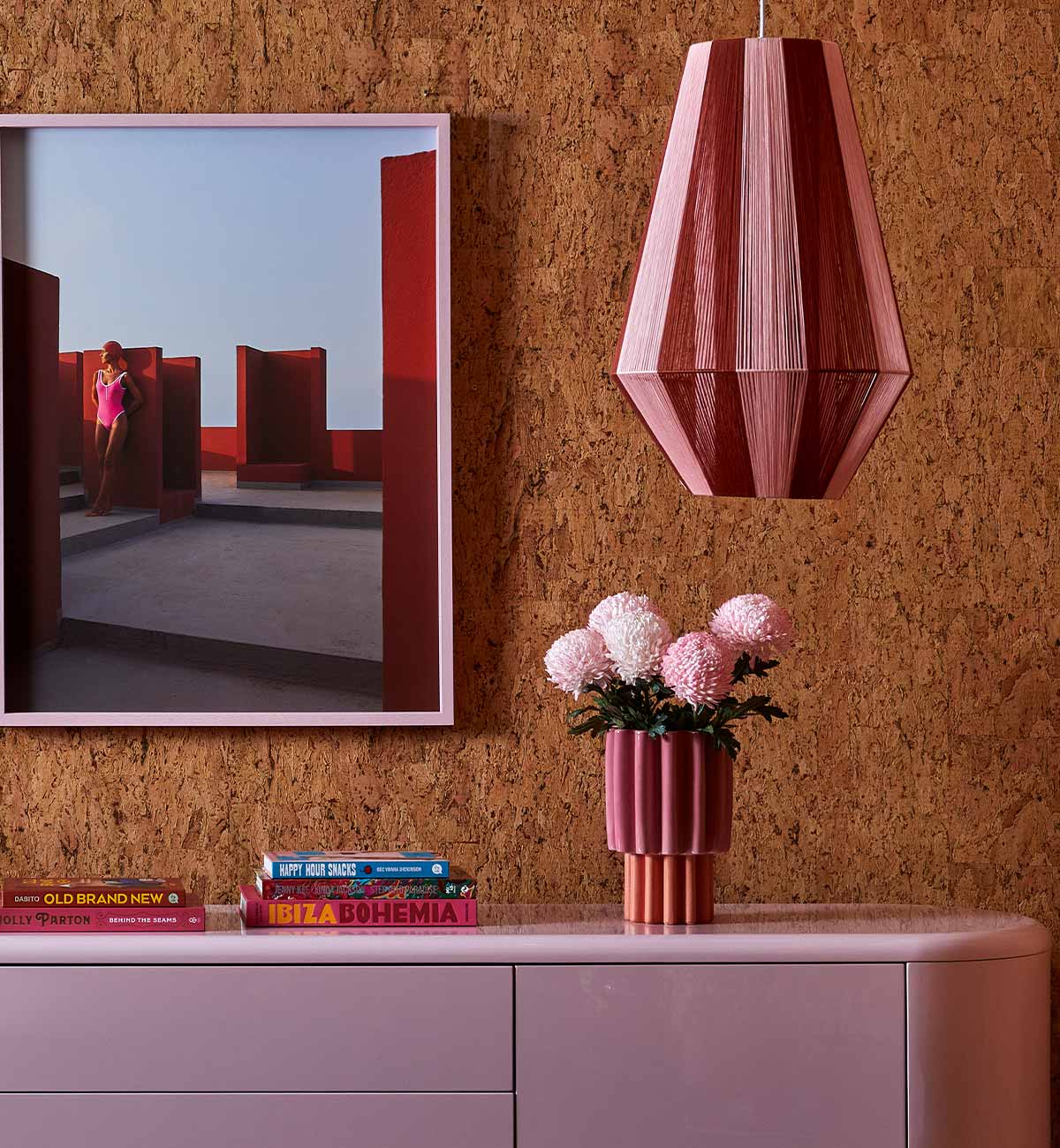 Cindy Pendant Lamp In Berry - Image 2