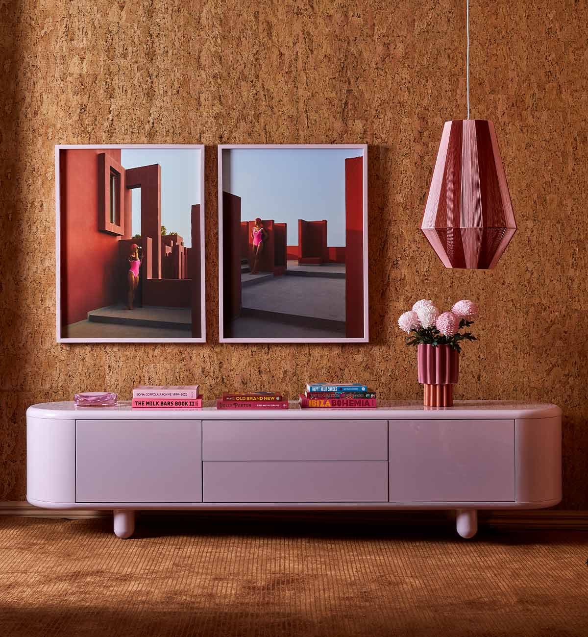 Cindy Pendant Lamp In Berry - Image 3