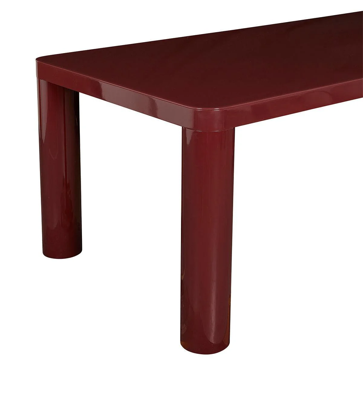 Cult Glossy Dining Table in Burgundy - Image 5