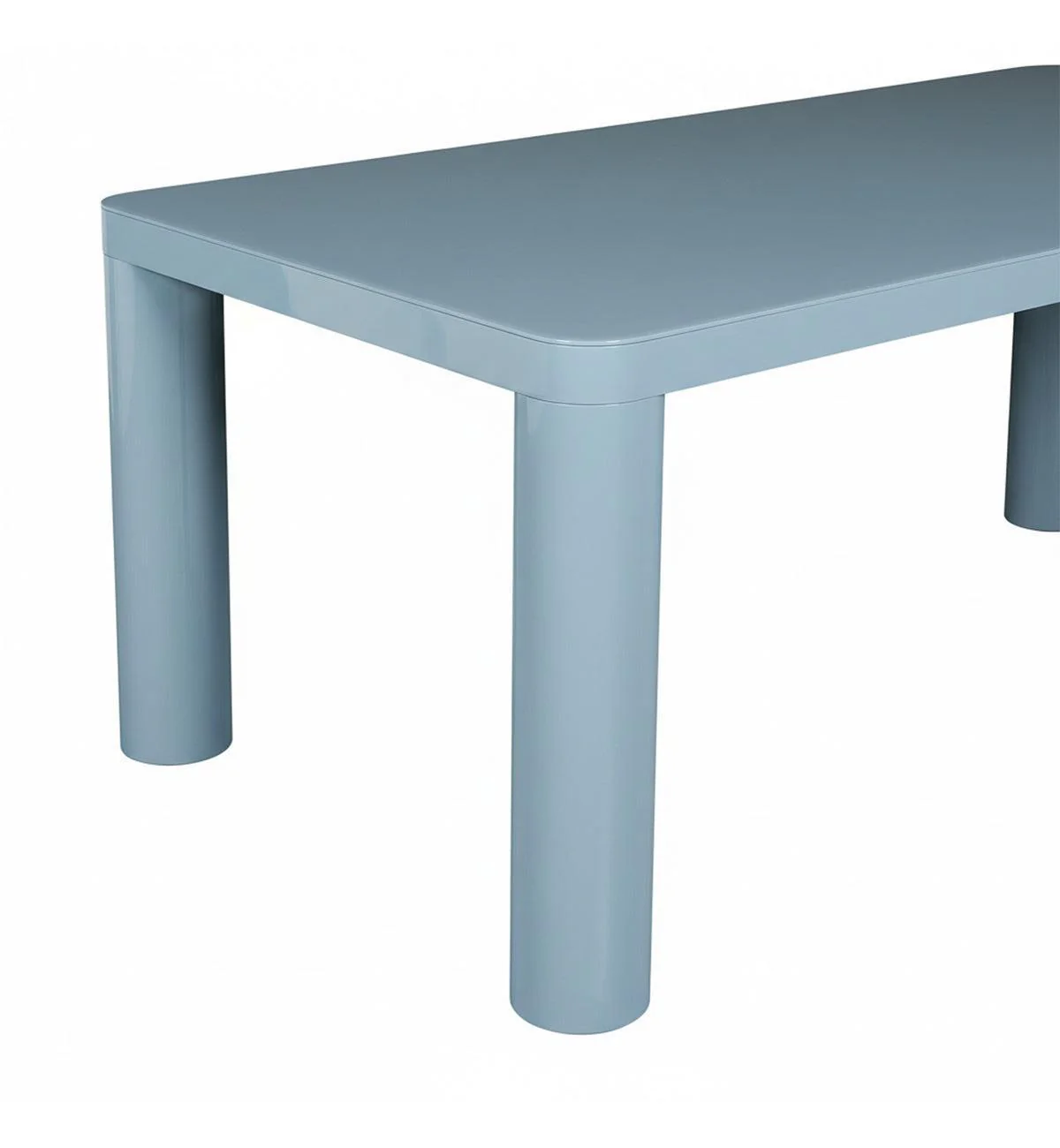 Cult Glossy Dining Table in Powder Blue - Image 7