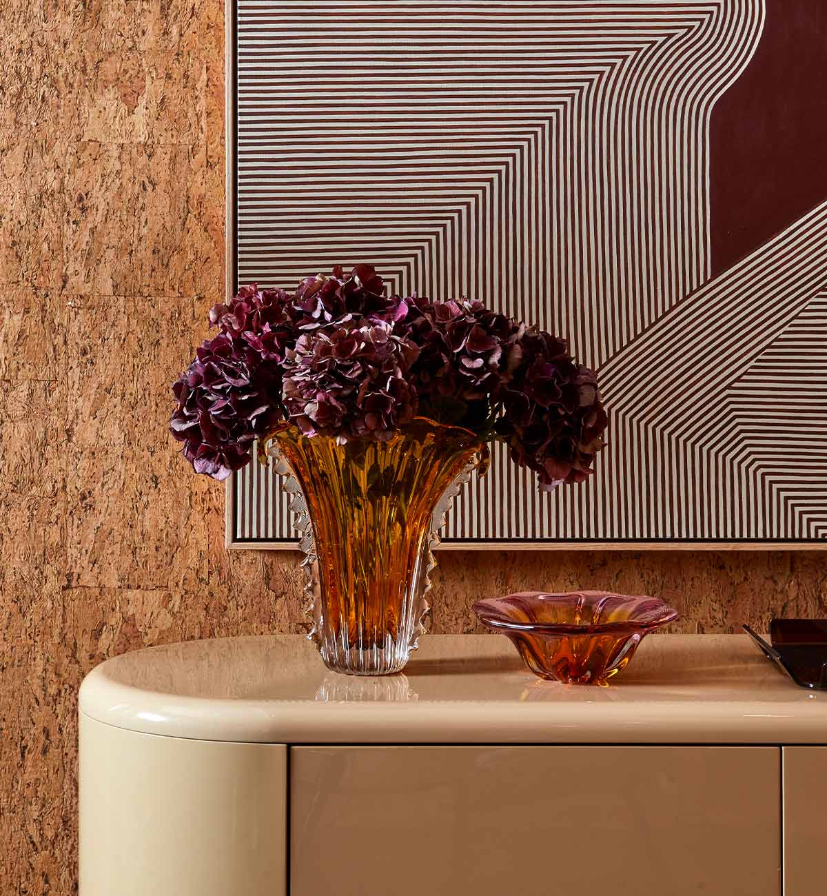 Daphne Vase in Amber - Image 3