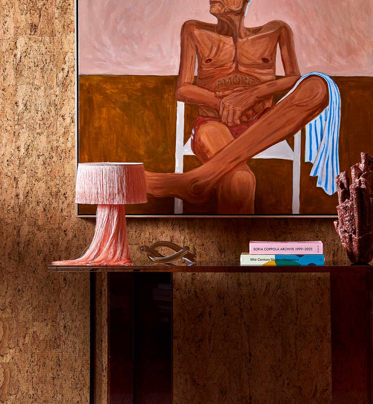 Florence Table Lamp In Blush - Image 4