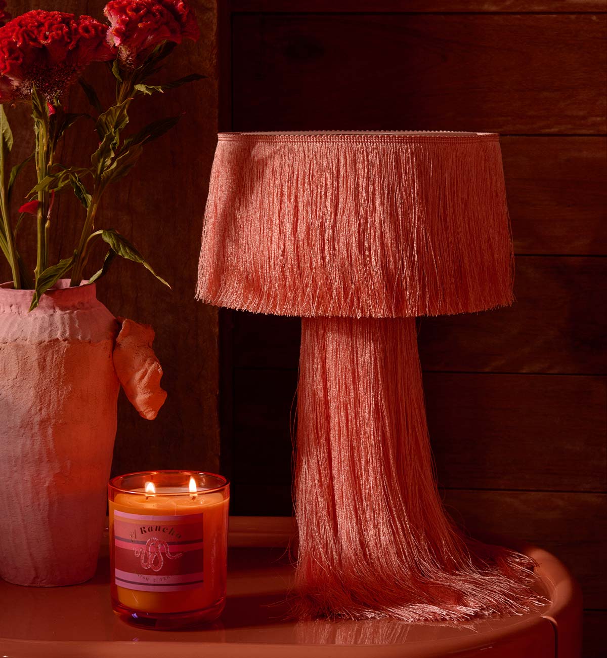 Florence Table Lamp In Blush - Image 6