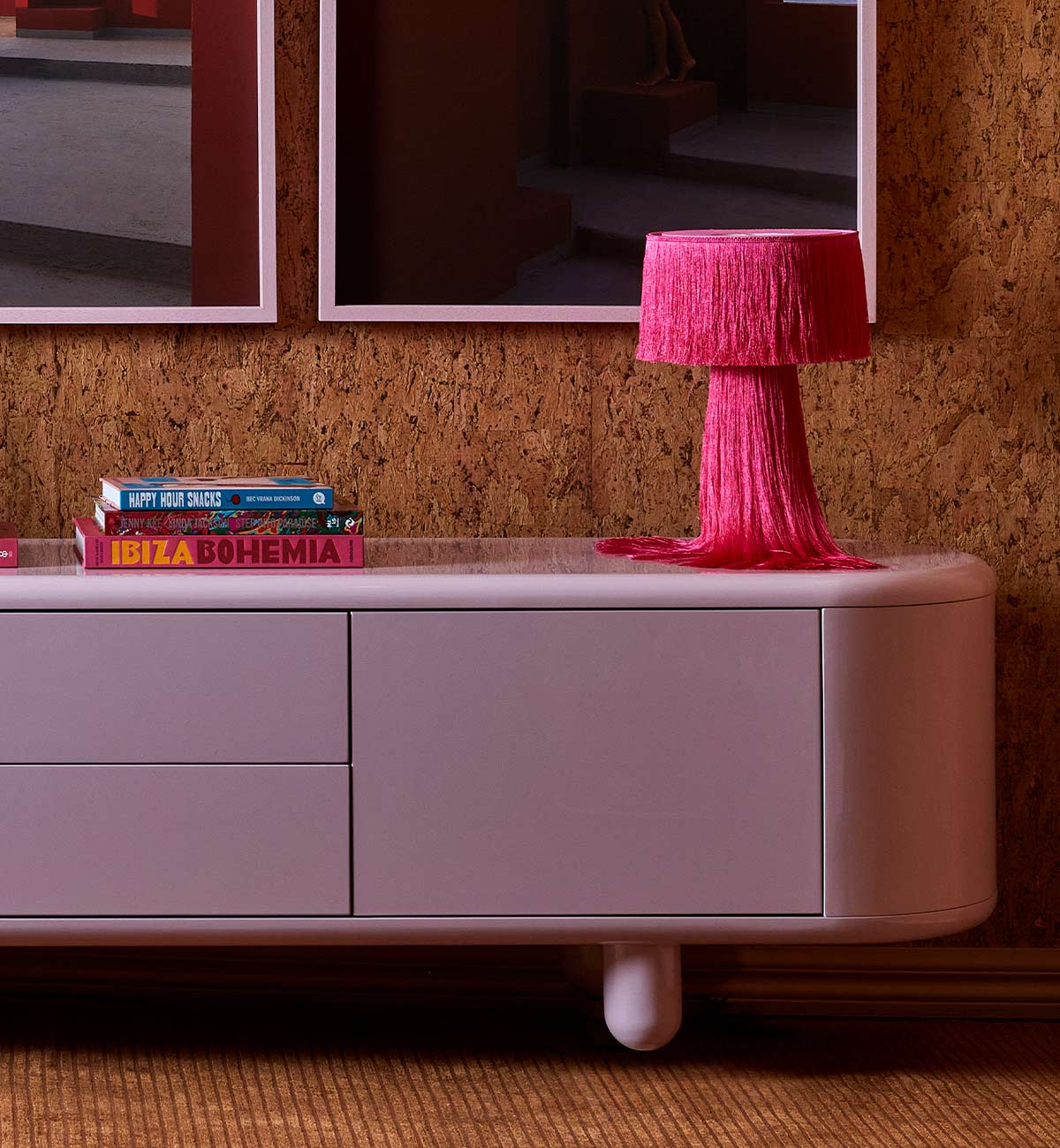 Florence Table Lamp In Fuchsia - Image 3