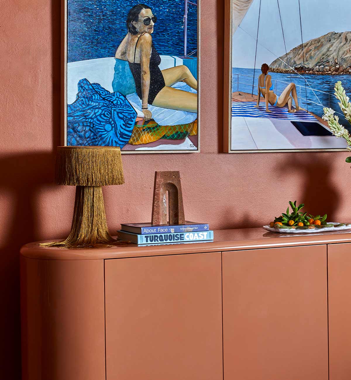 Florence Table Lamp In Mustard - Image 4