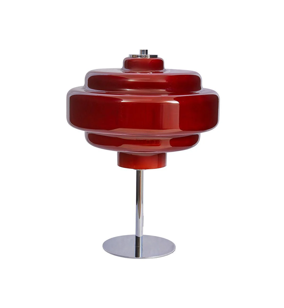 Flossy Table Lamp in Cherry