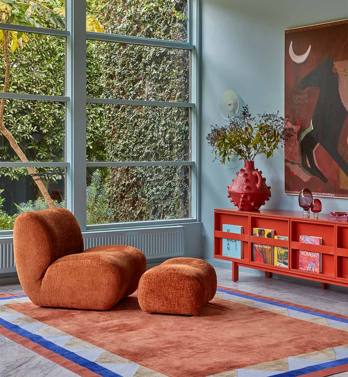 Frida Dhurrie In Terracotta - Image 2