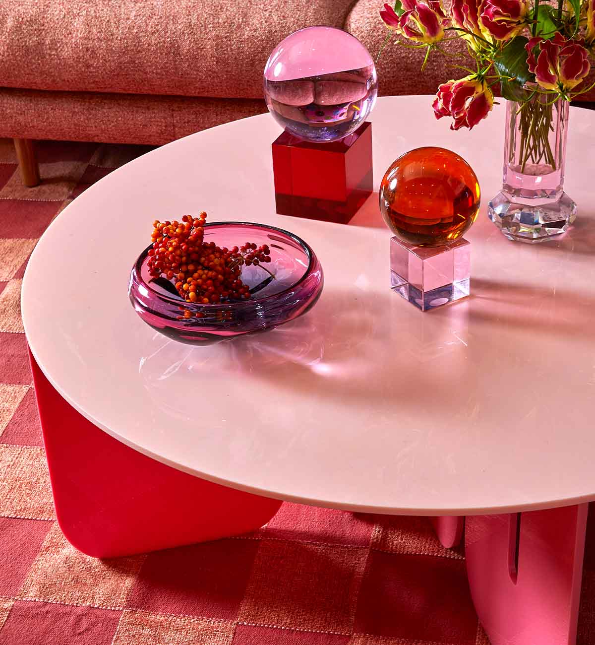 Good Vibes Coffee Table In Pink - Image 6