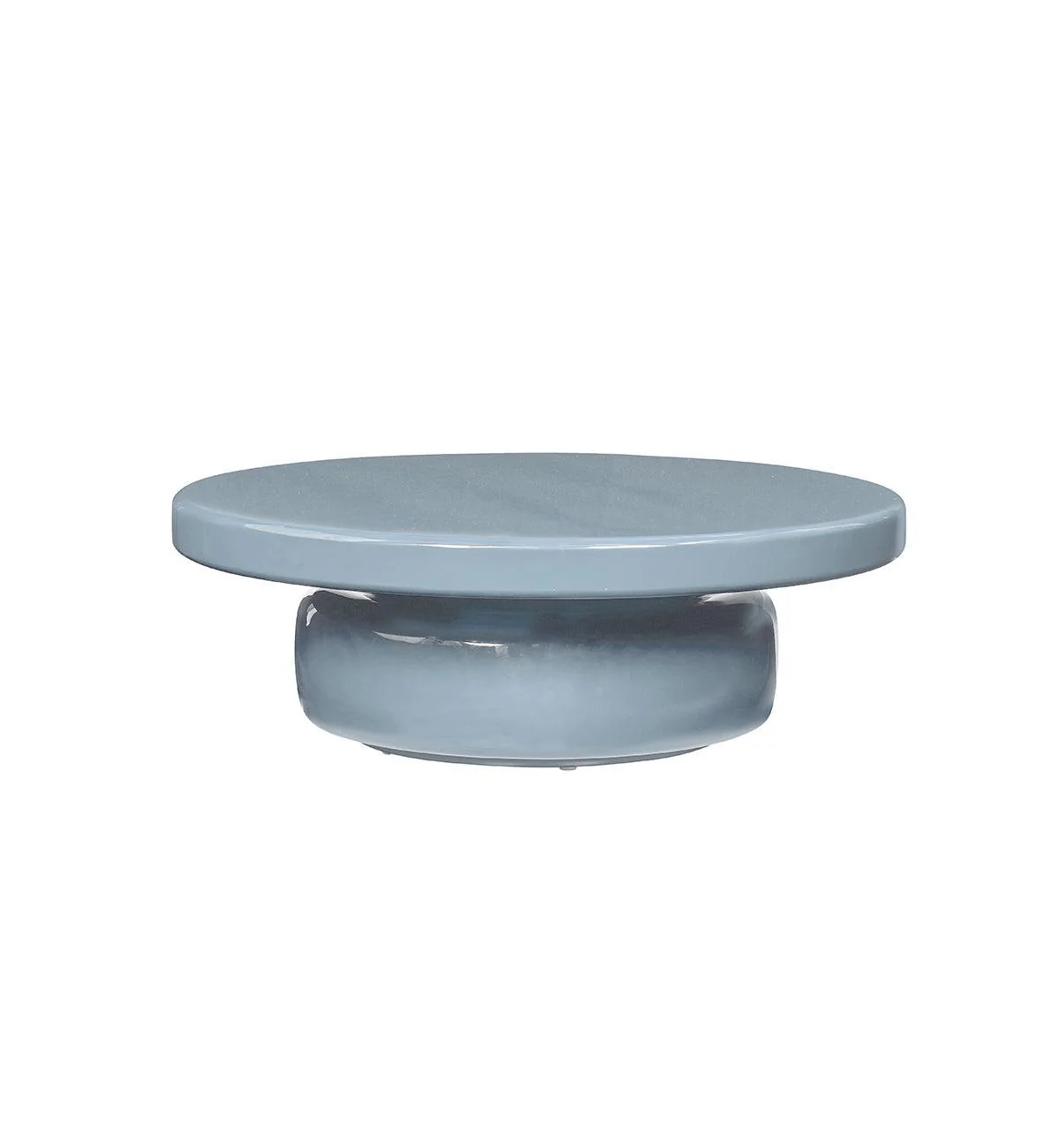 Halo Glossy Coffee Table in Powder Blue