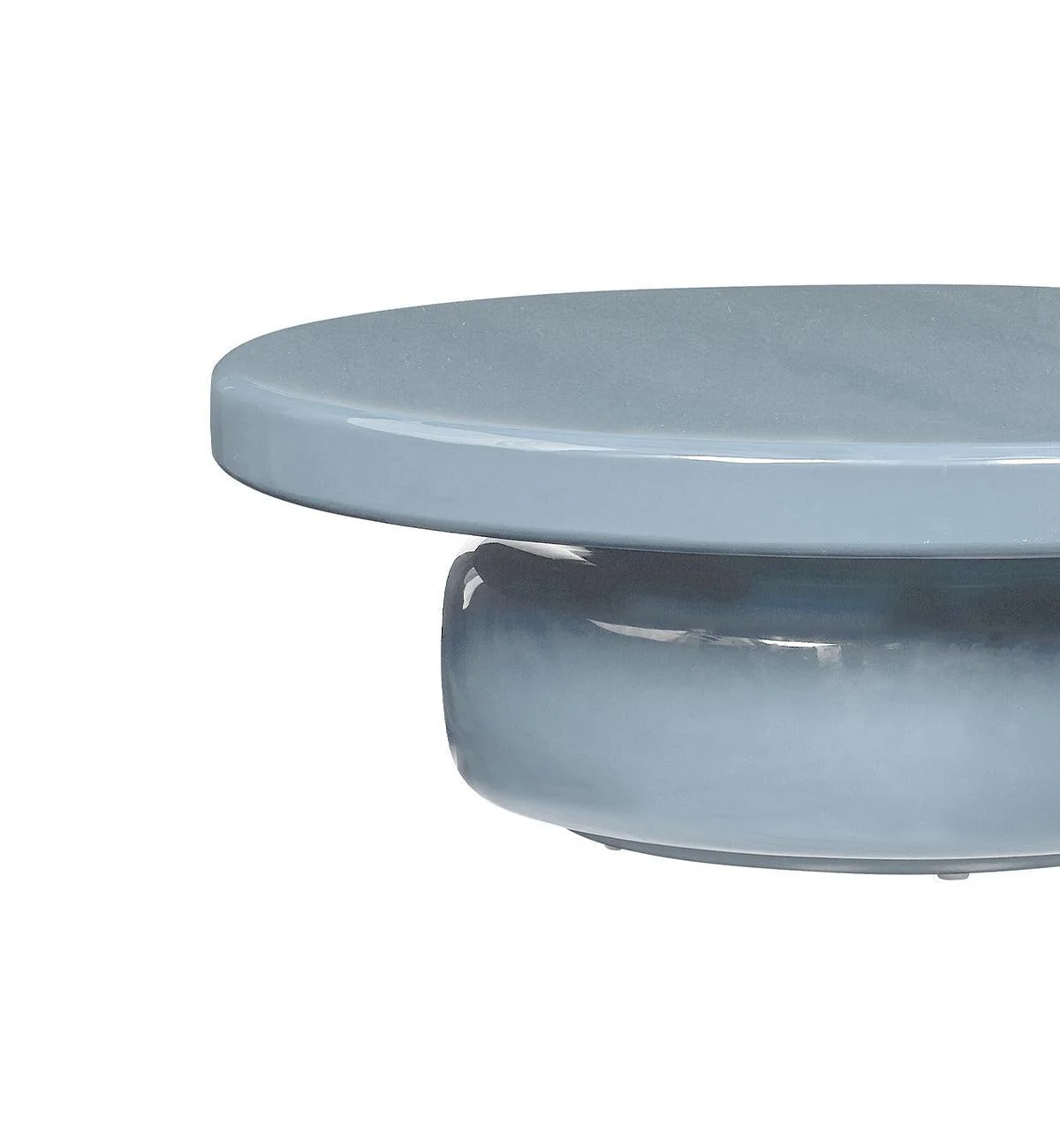 Halo Glossy Coffee Table in Powder Blue - Image 8