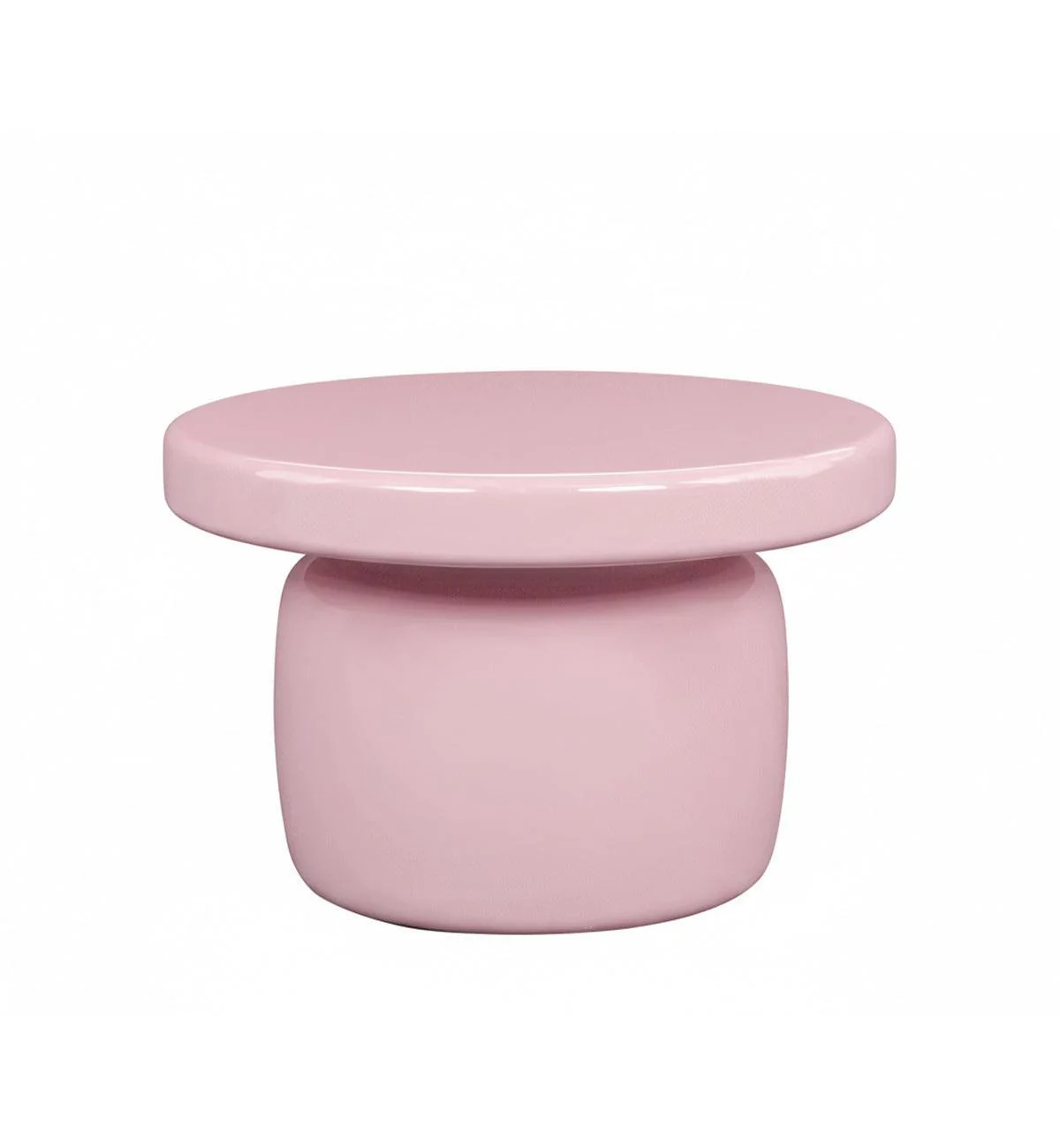 Halo Glossy Side Table in Sweetpea