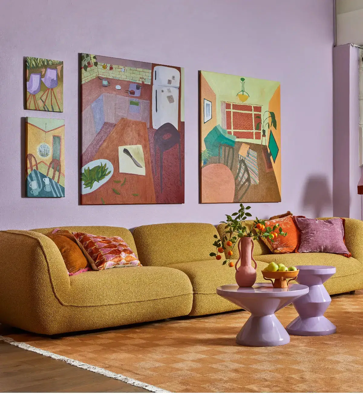 Homebody Sofa - 3 Seater In Saffron - Image 3