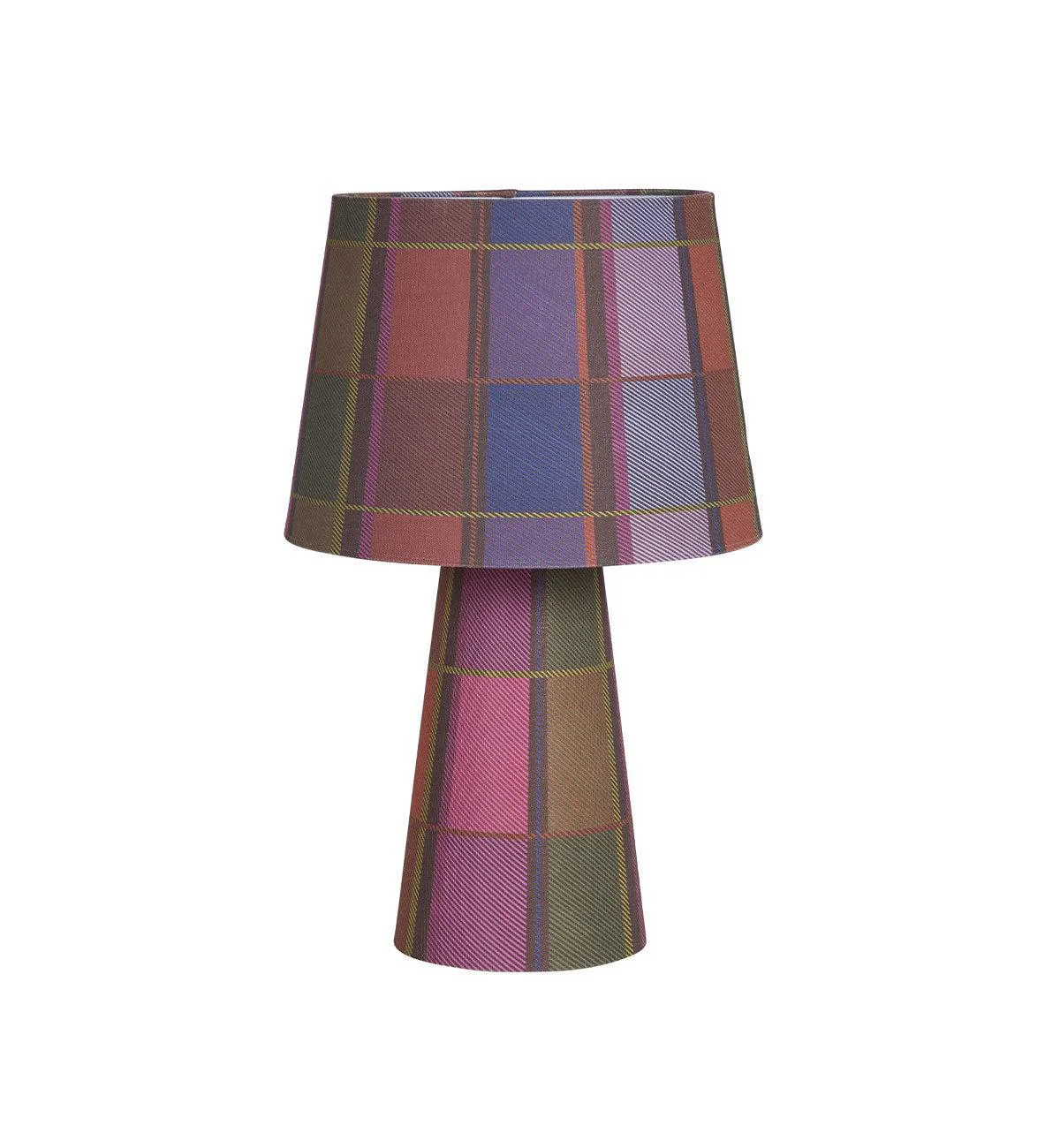 Hot Toddy Table Lamp in Plaid