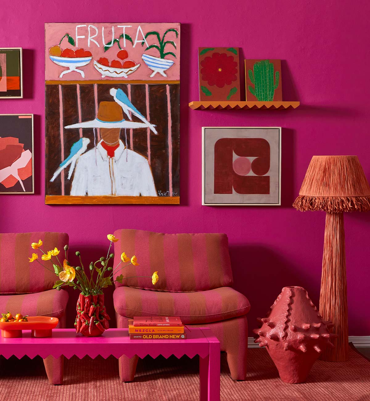Jagger Bench in Fuchsia - Image 3