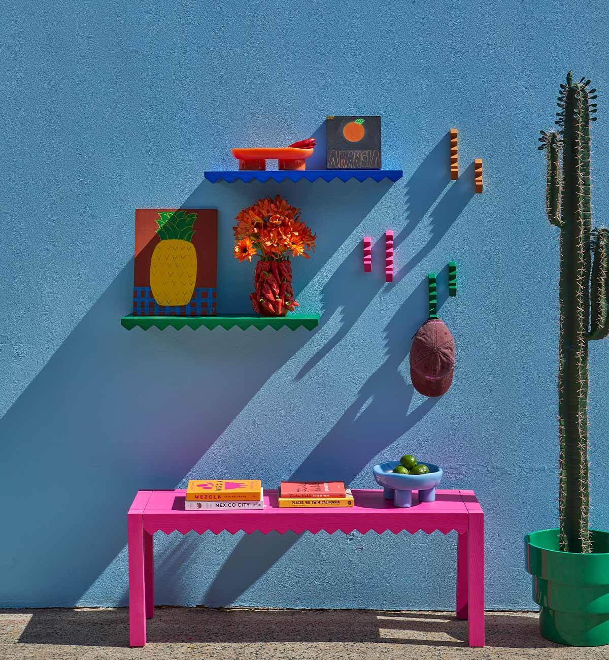 Jagger Bench in Fuchsia - Image 4